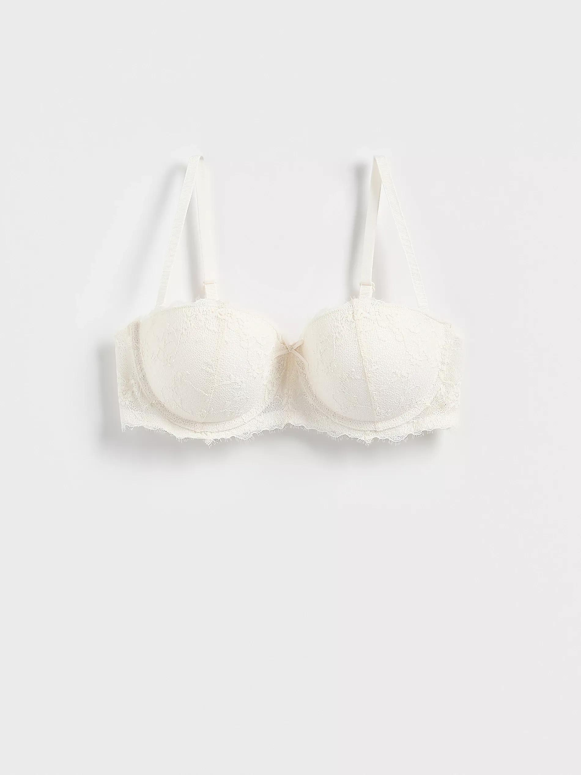Cream Bra, , large image number 2