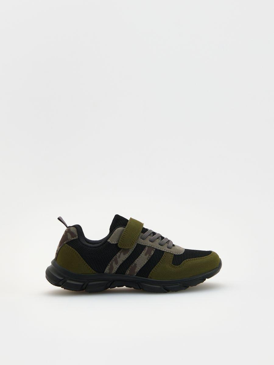 Green Multicoloured Sneakers, Khaki, large image number 0