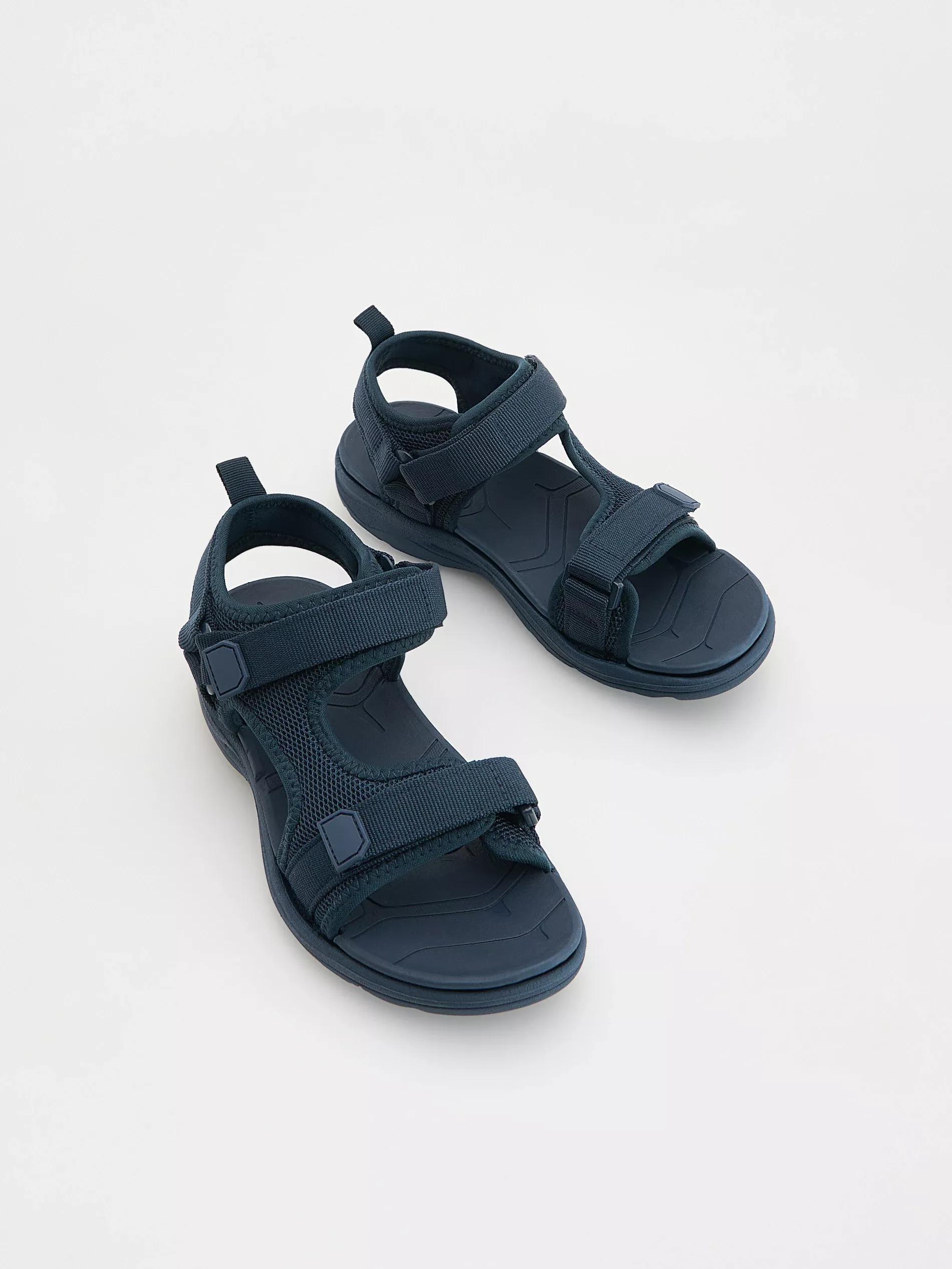 Blue Sandals, Kids Boy, Navy, large image number 1