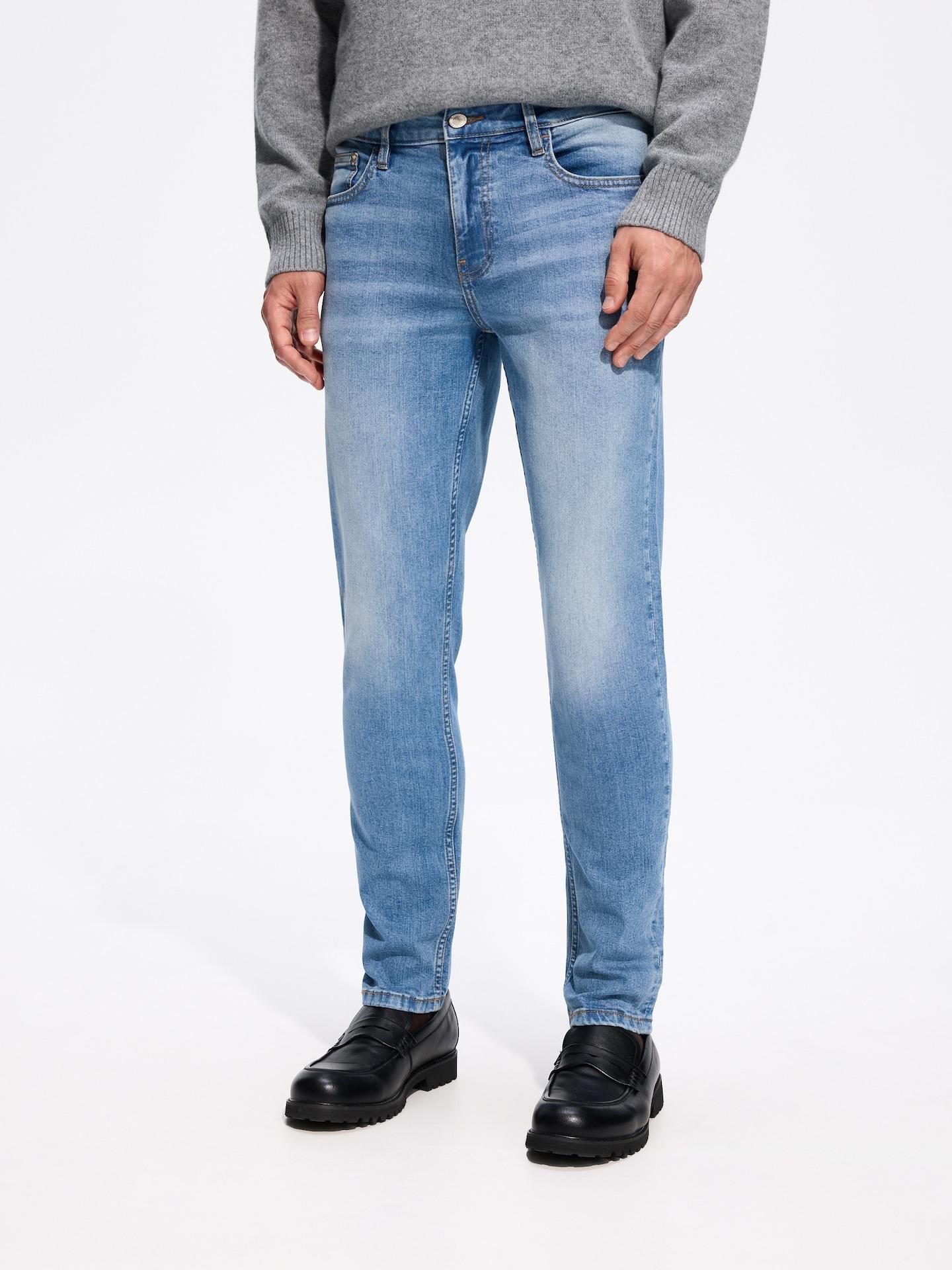 Blue Slim Jeans With Wash Effect, Blue, large image number 0