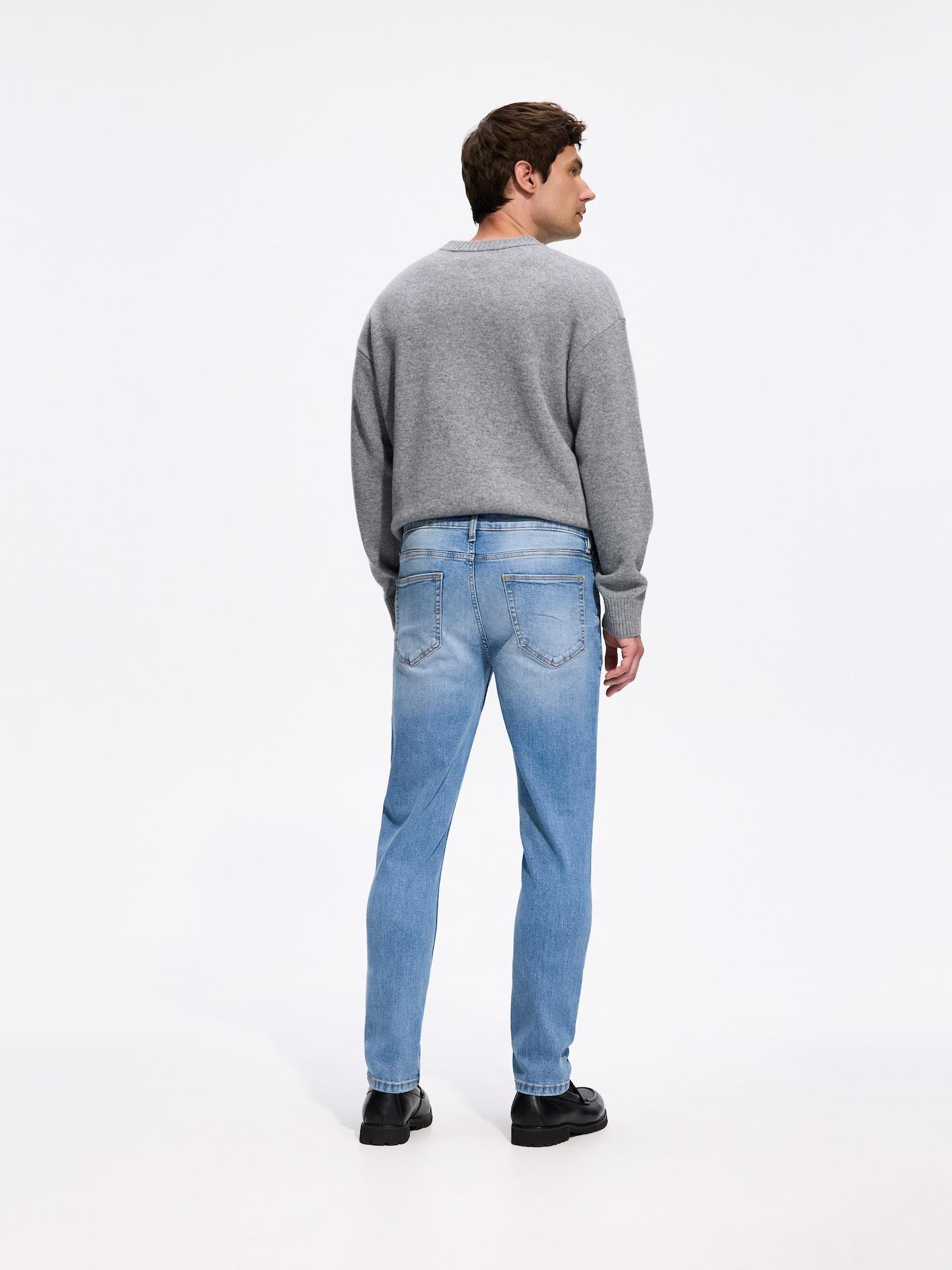Blue Slim Jeans With Wash Effect, Blue, large image number 2