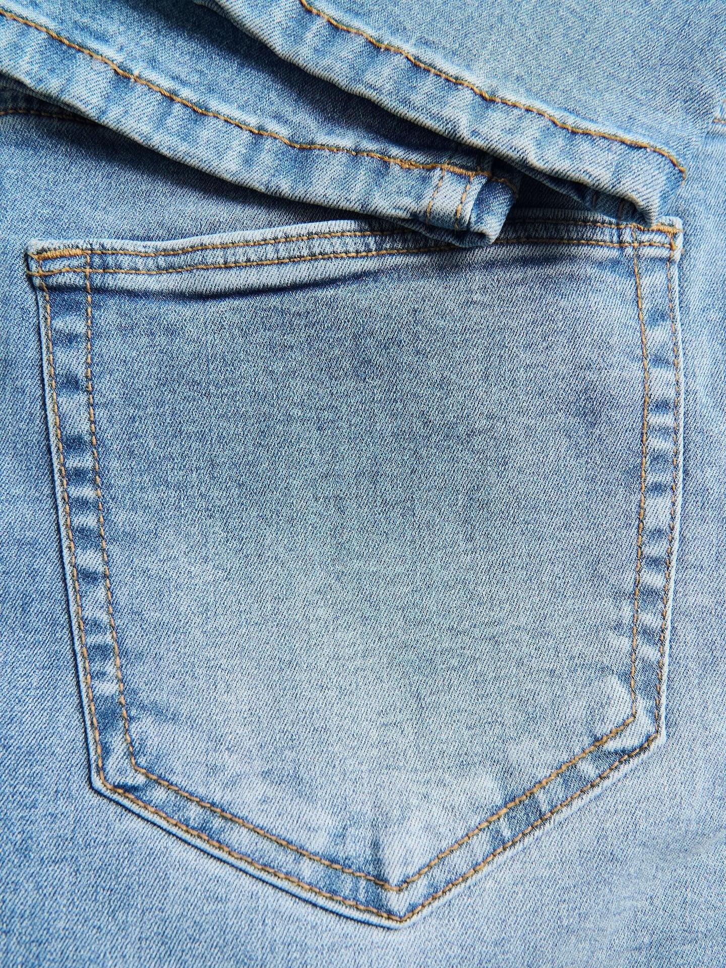 Blue Slim Jeans With Wash Effect, Blue, large image number 4