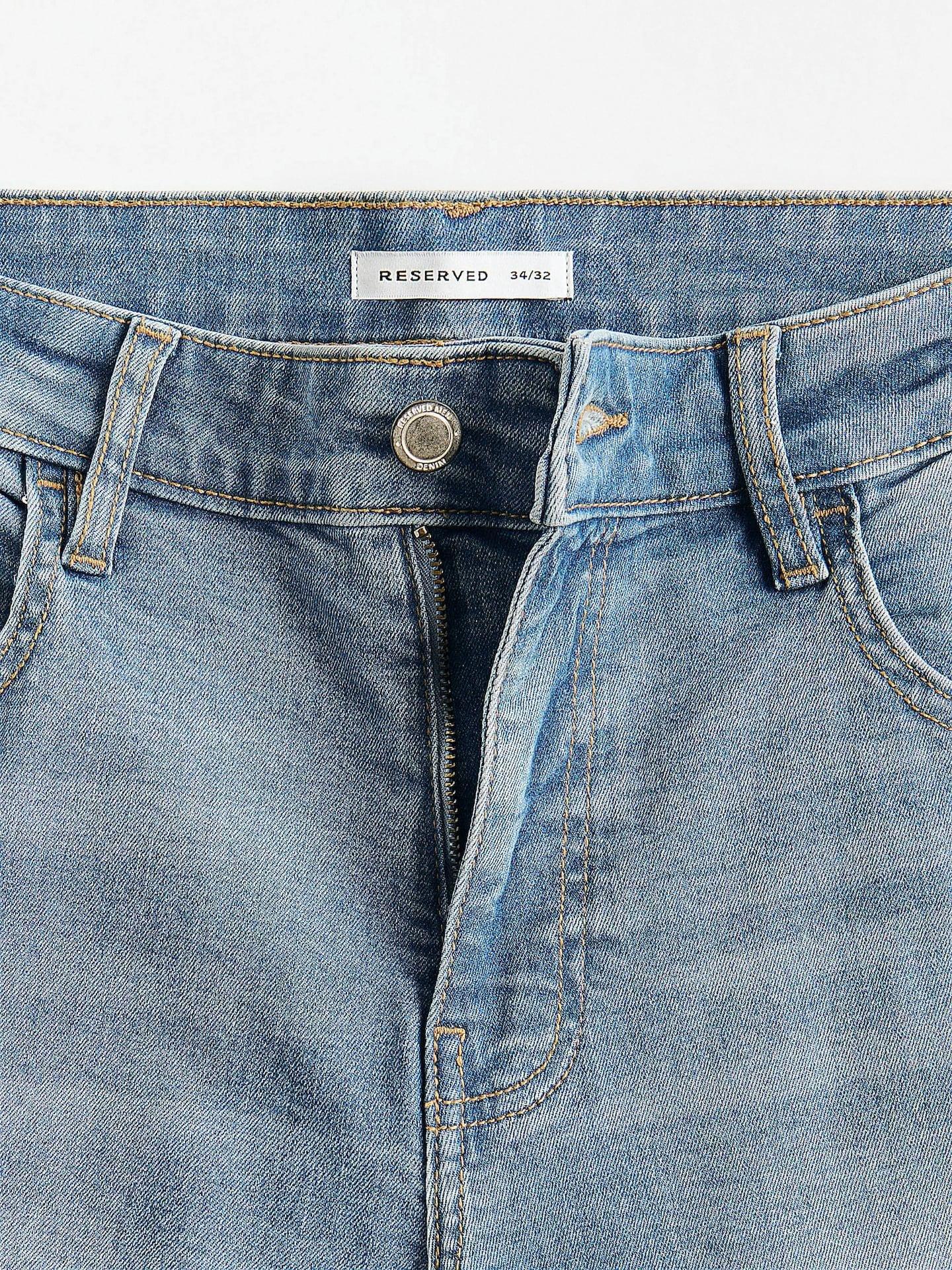 Blue Slim Jeans With Wash Effect, Blue, large image number 5