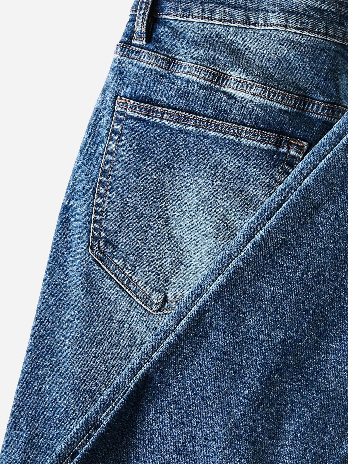 Blue Slim Jeans With Wash Effect, Navy, medium