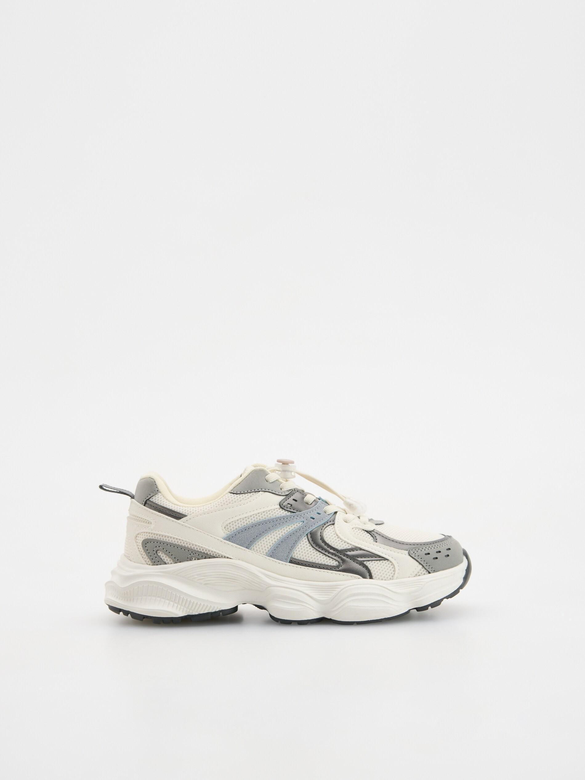 Cream Sports Shoes, Ivory, medium