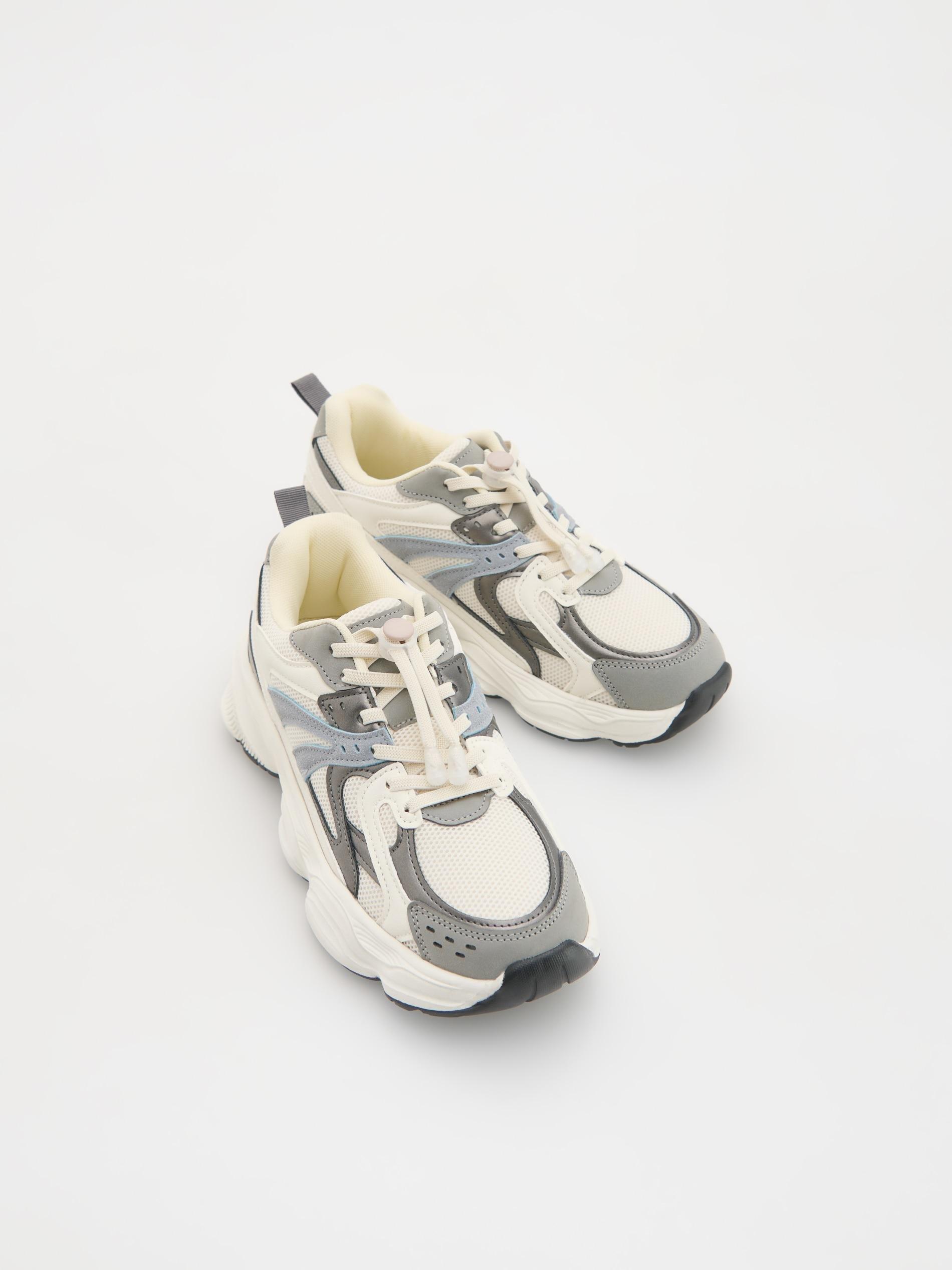 Cream Sports Shoes, , large image number 1