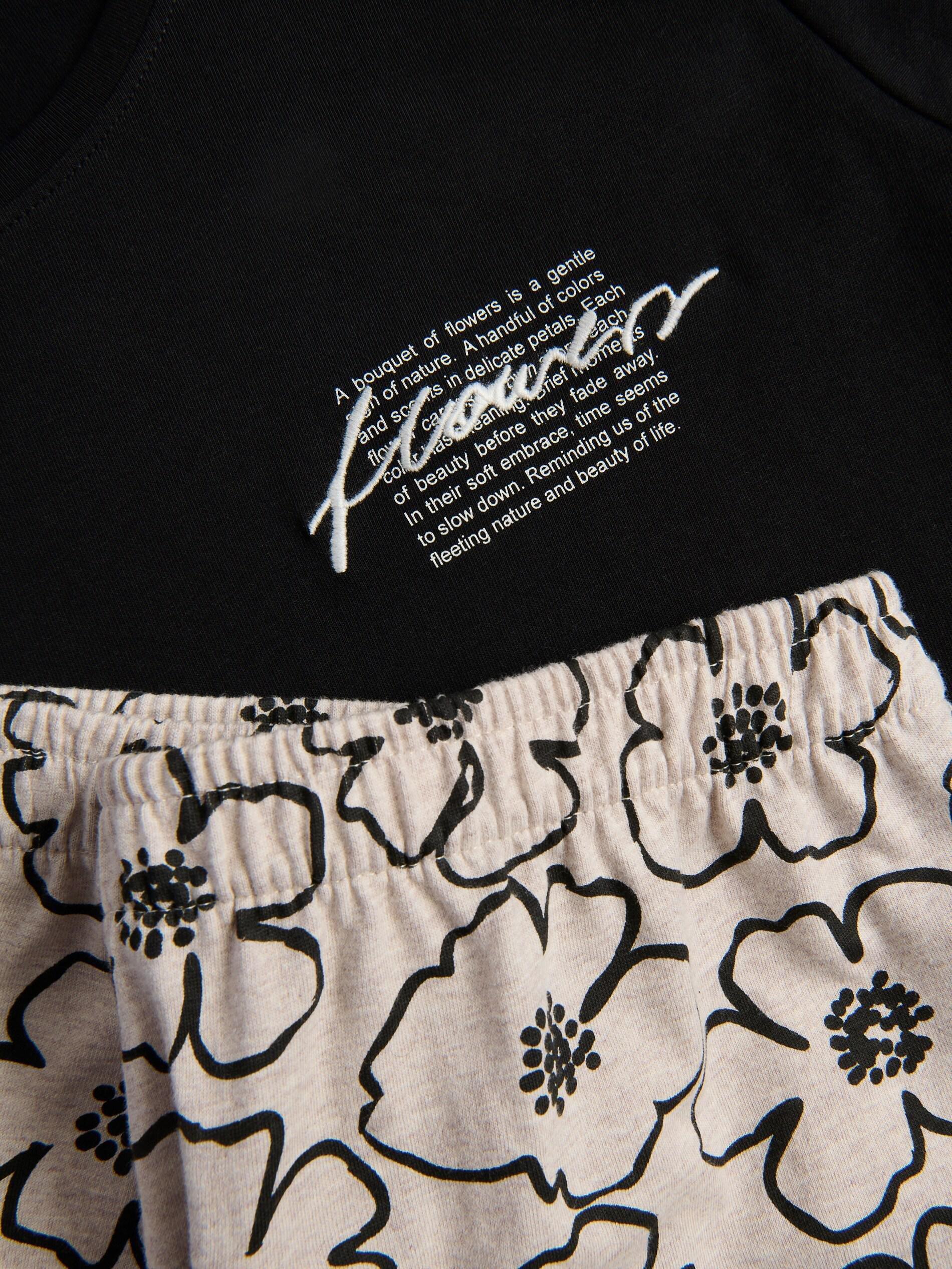 Beige Two Piece Pyjama Set, Beige, large image number 5