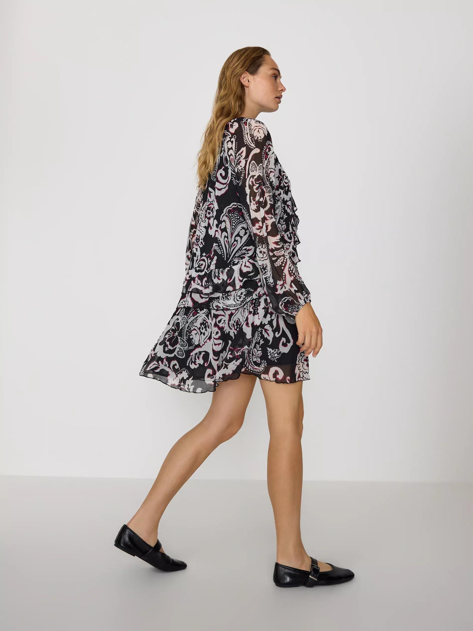 MULTICOLOR Patterned mini dress, Multicolor, large image number 3