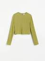 Reserved - Green Crease Effect Blouse, Women