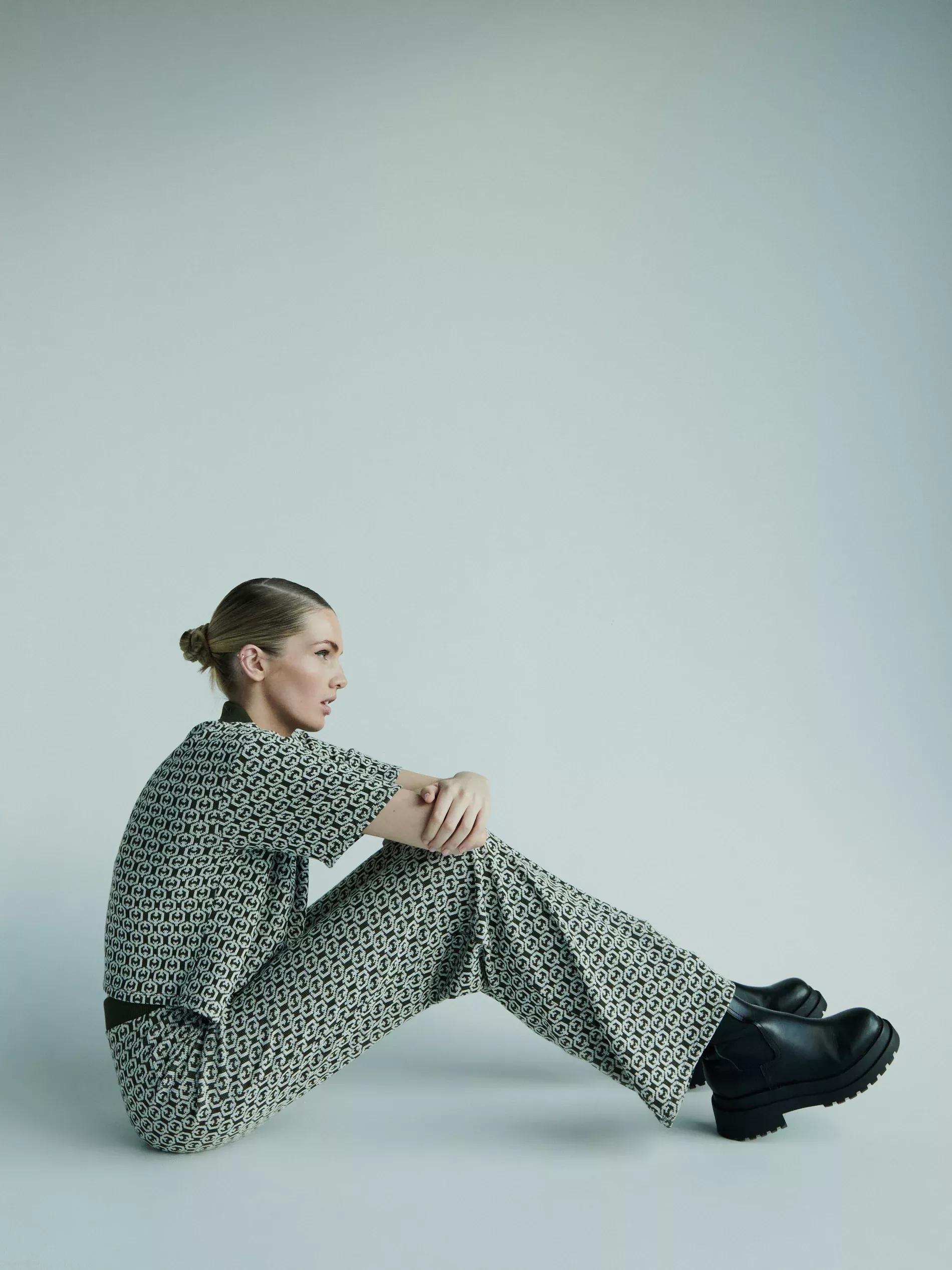 Multicolor Knitted Trousers, , large image number 1
