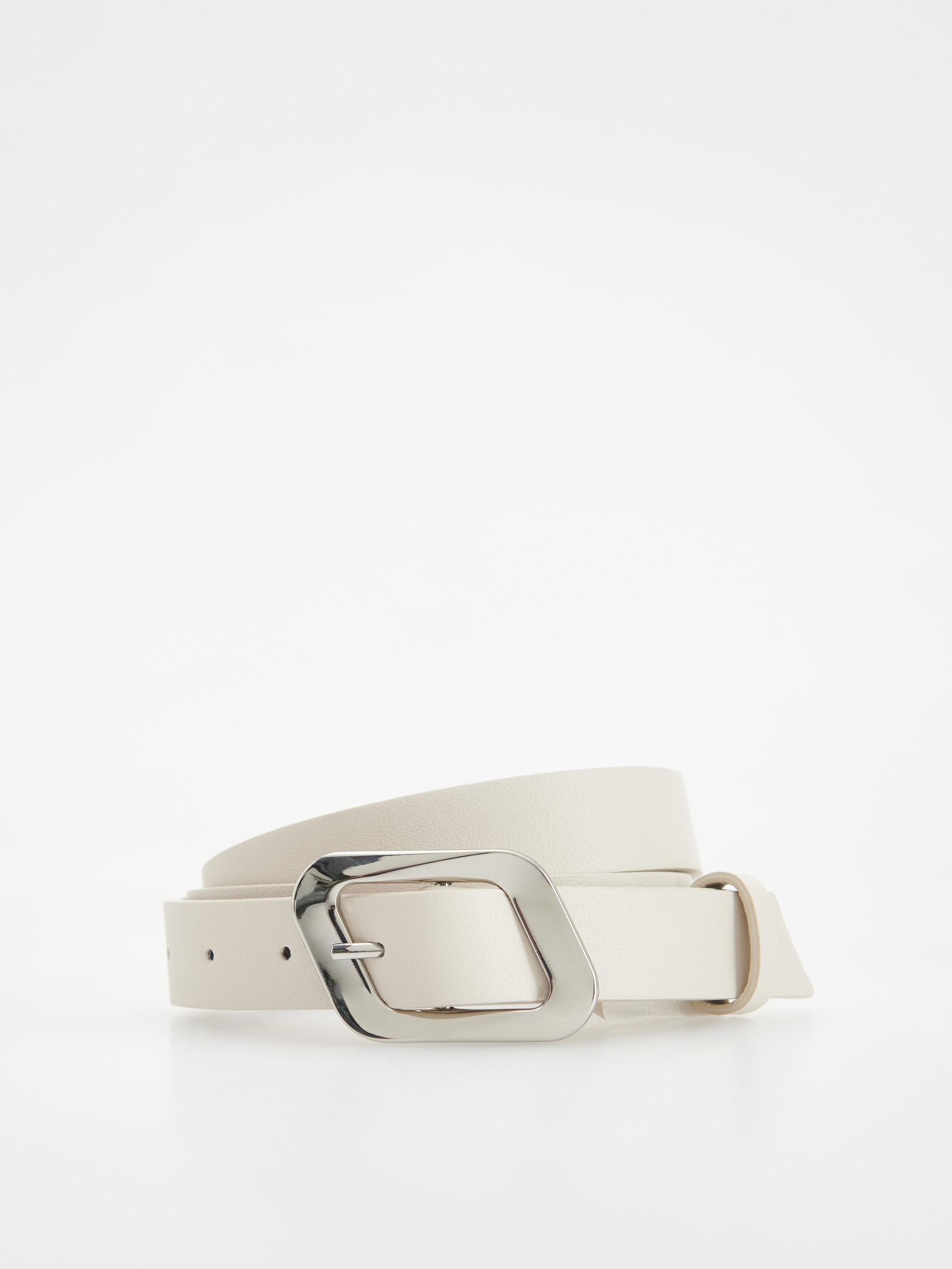 Nude Belt With Decorative Buckle, , large image number 0