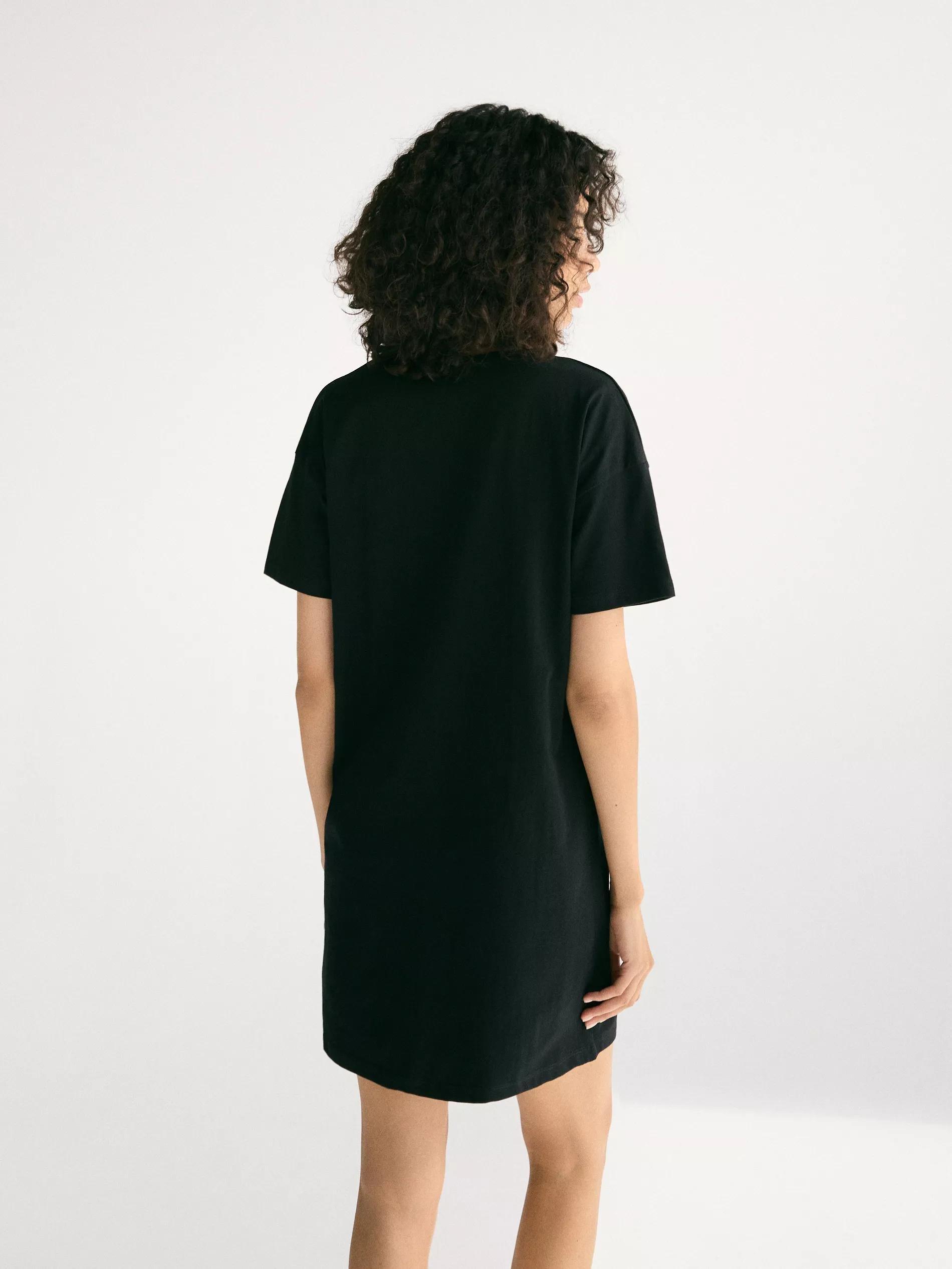 Black Nightdress, Black, medium