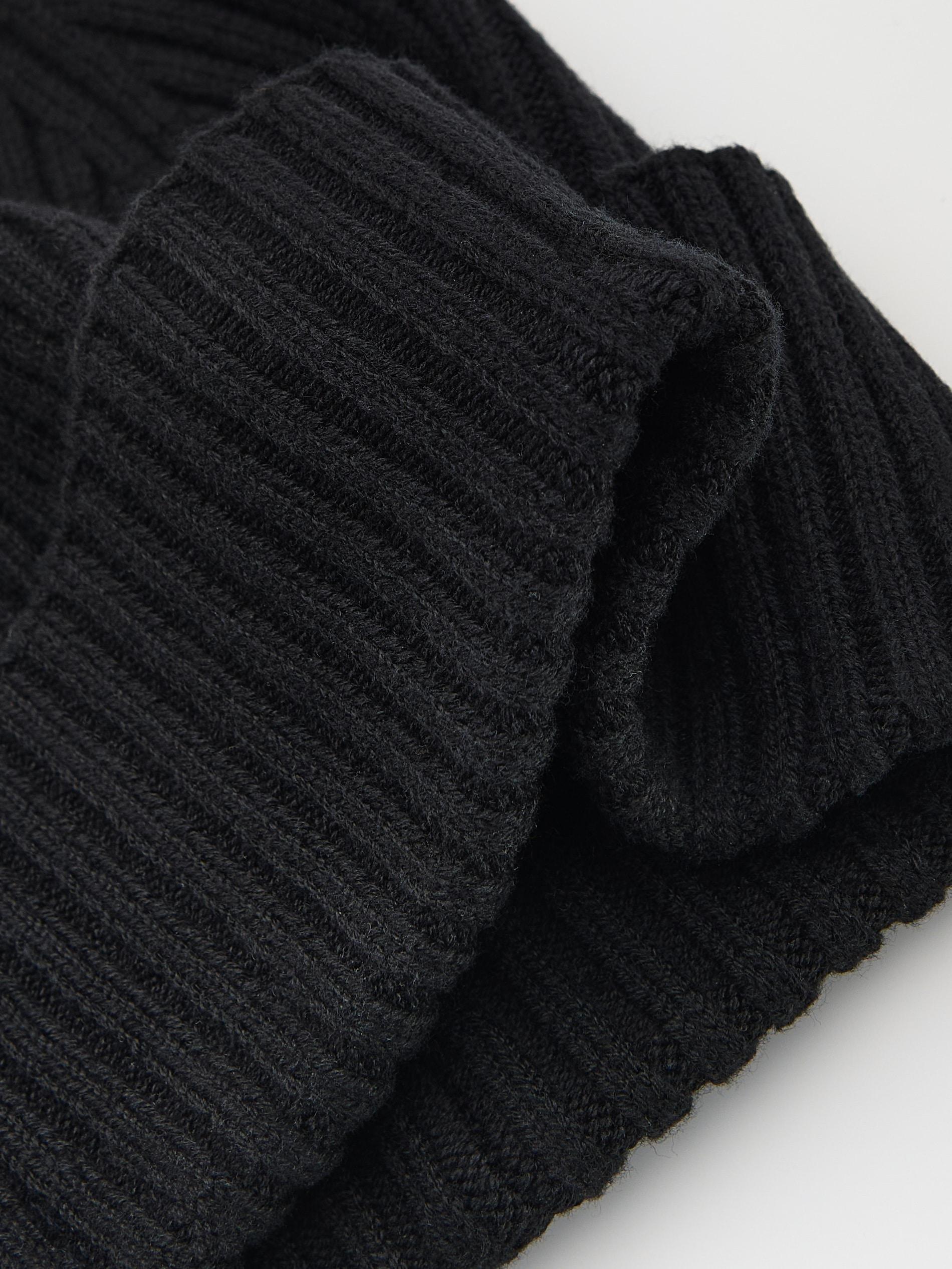 Black Beanie, Black, large image number 1