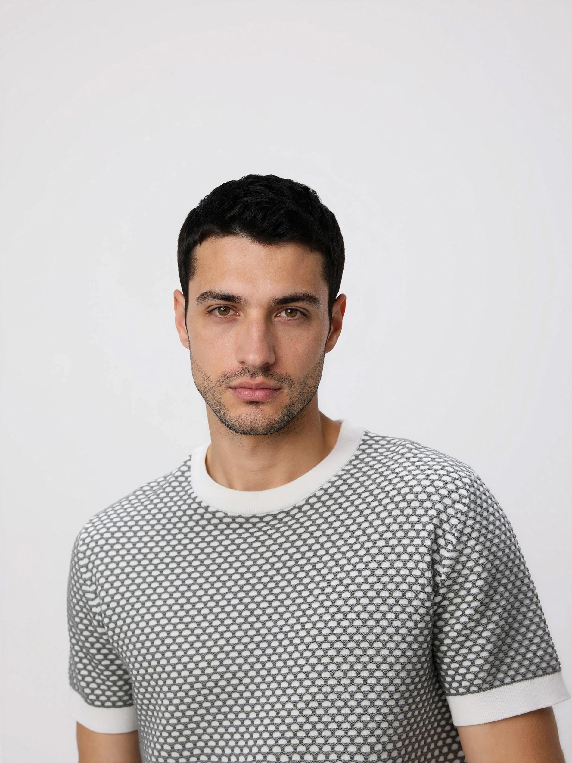 MEN`S SWEATER LIGHT GREY, Grey, medium