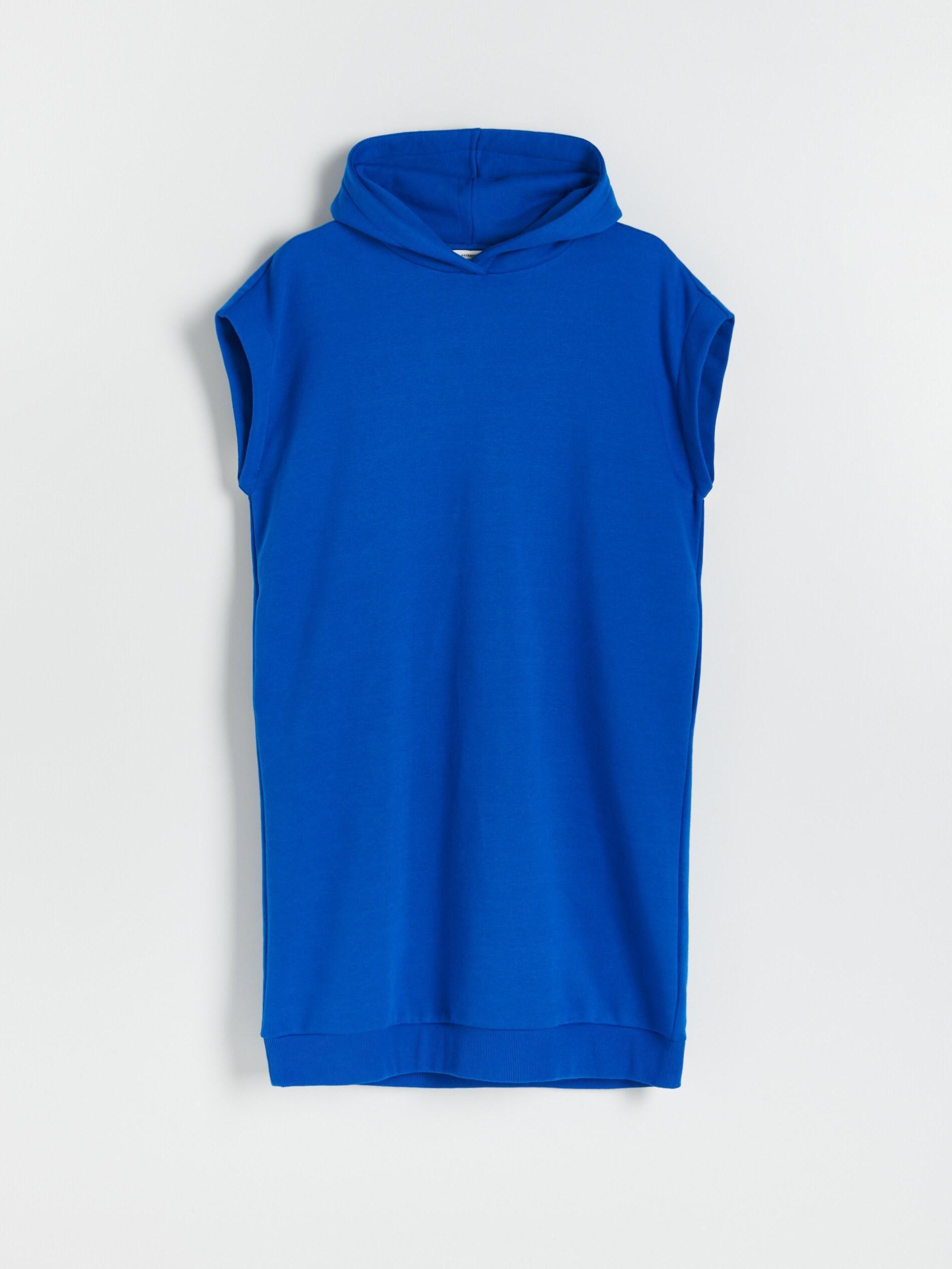 Navy Sweat Jersey Dress, , large image number 4