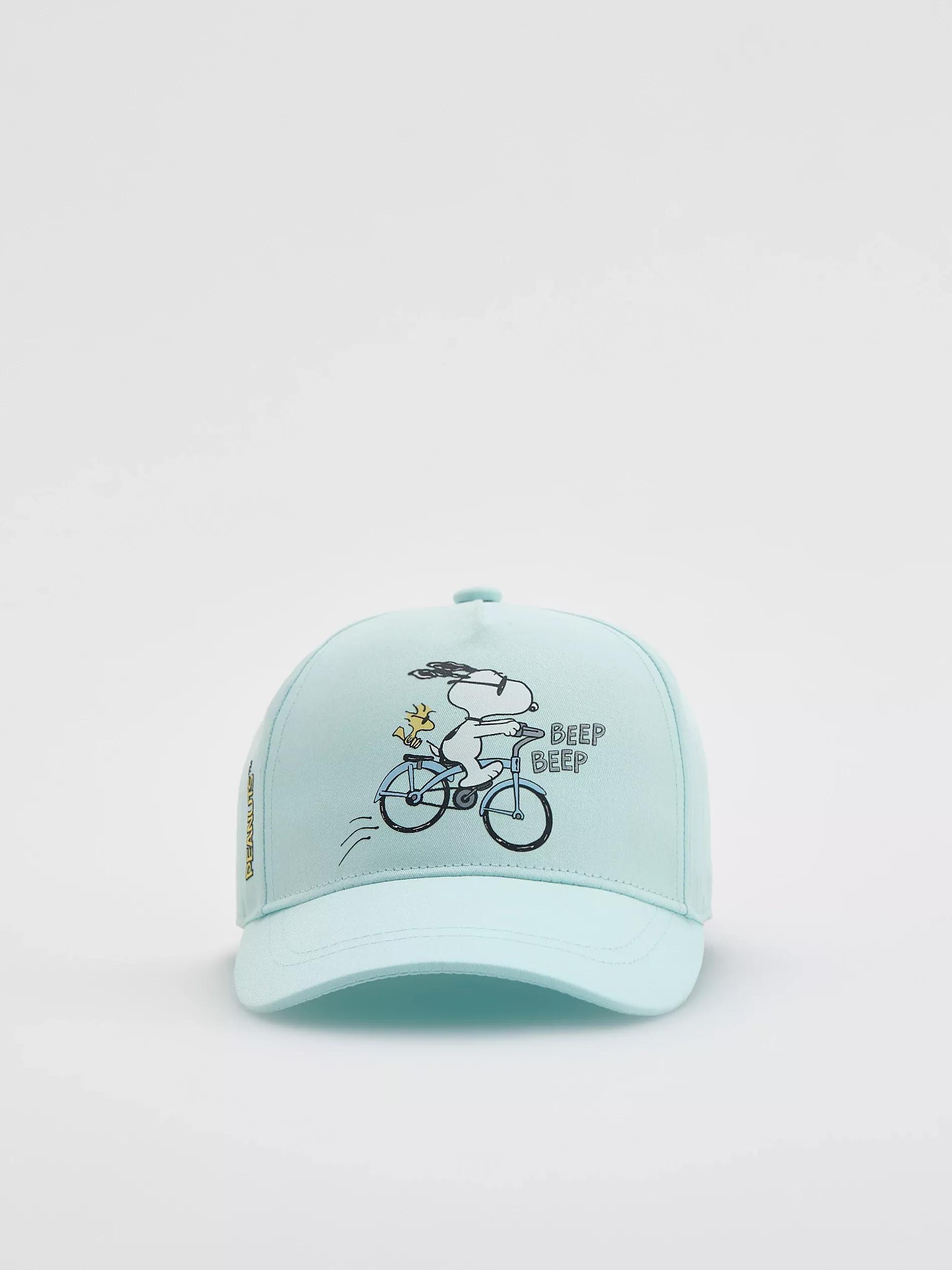 PALE BLUE Snoopy baseball cap, Blue, large image number 0