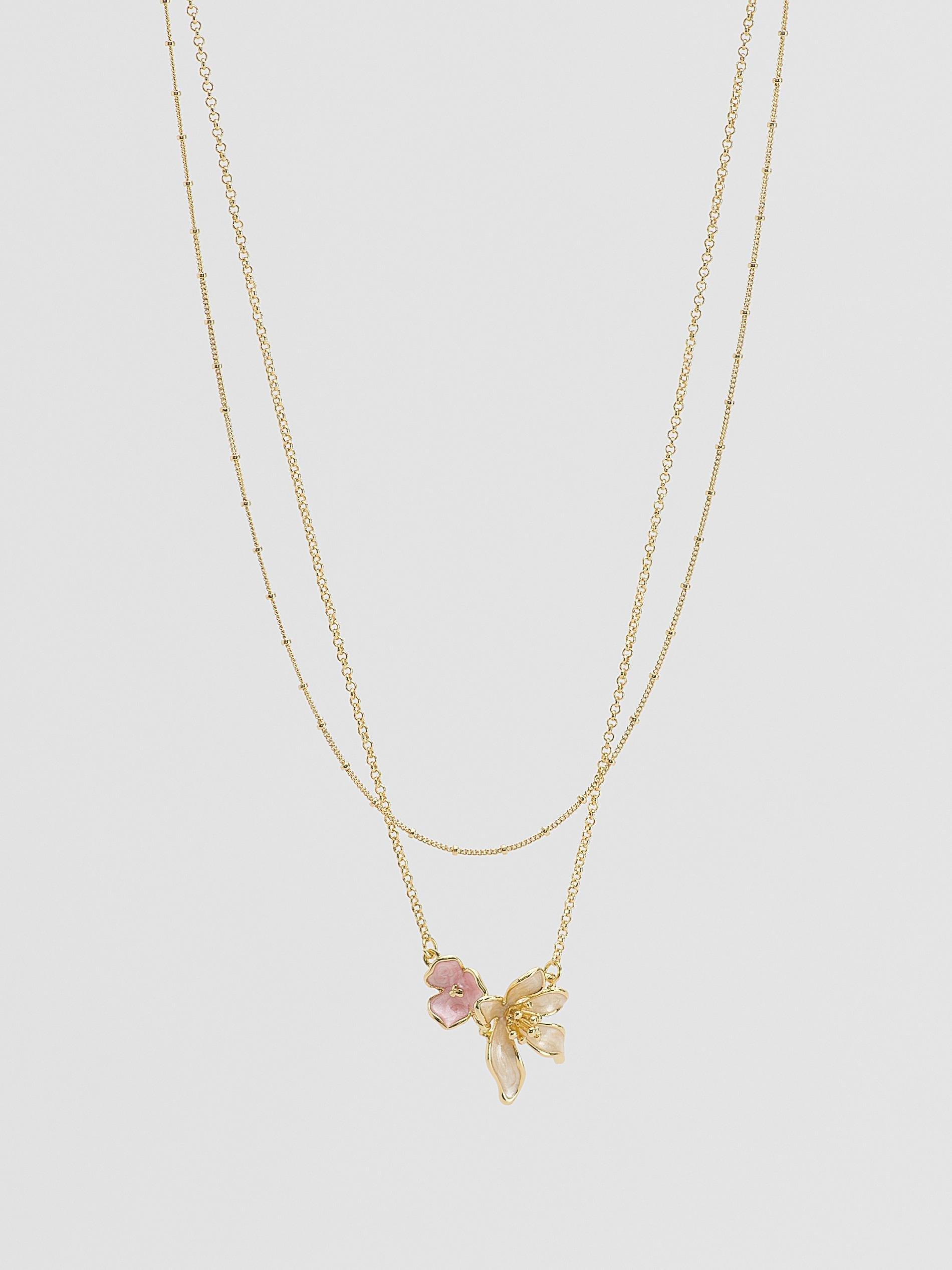 Multicolour Necklace With Pendant, Multicolor, medium