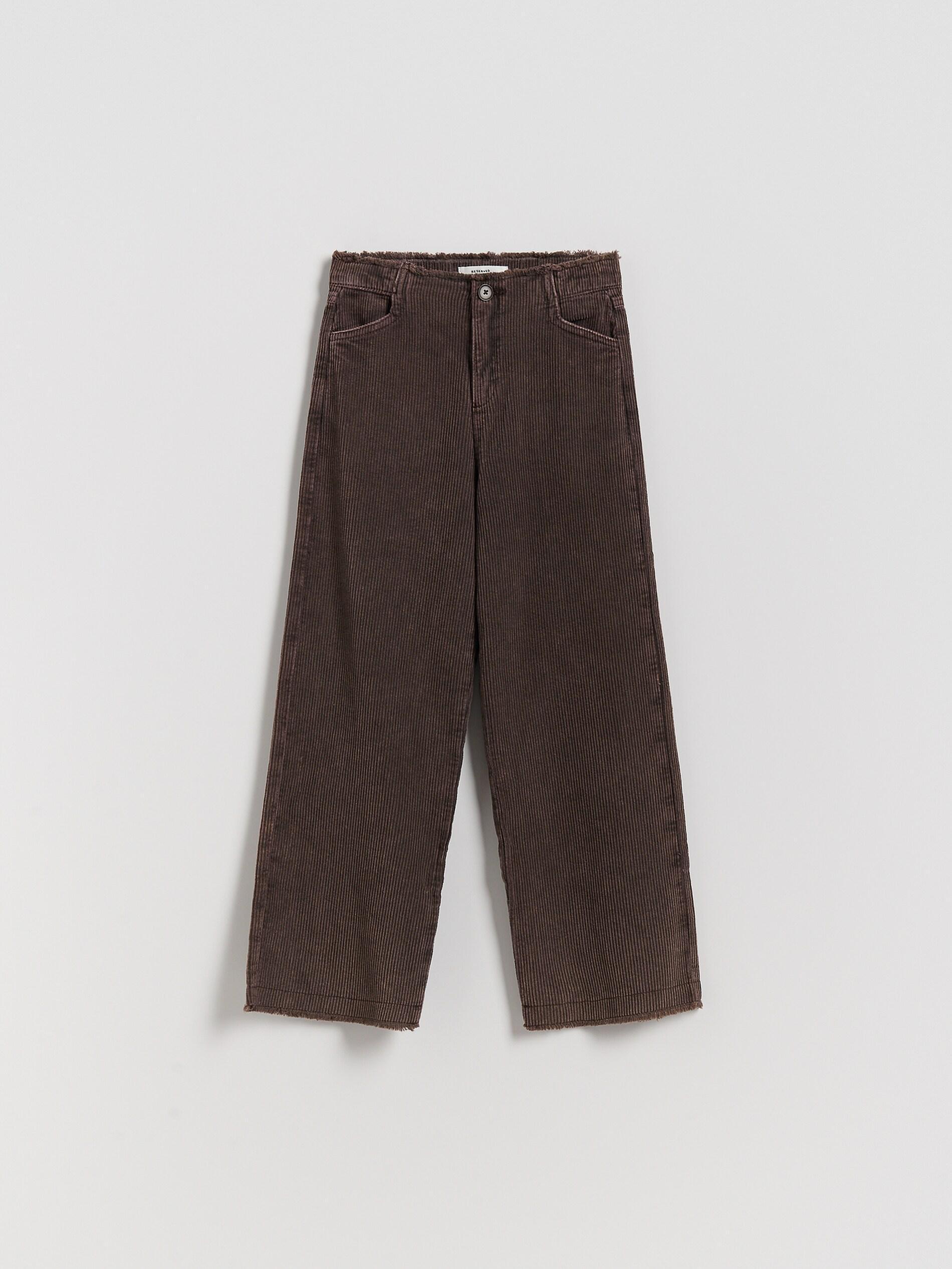 Brown Corduroy Trousers, Kids Girls, Brown, large image number 0