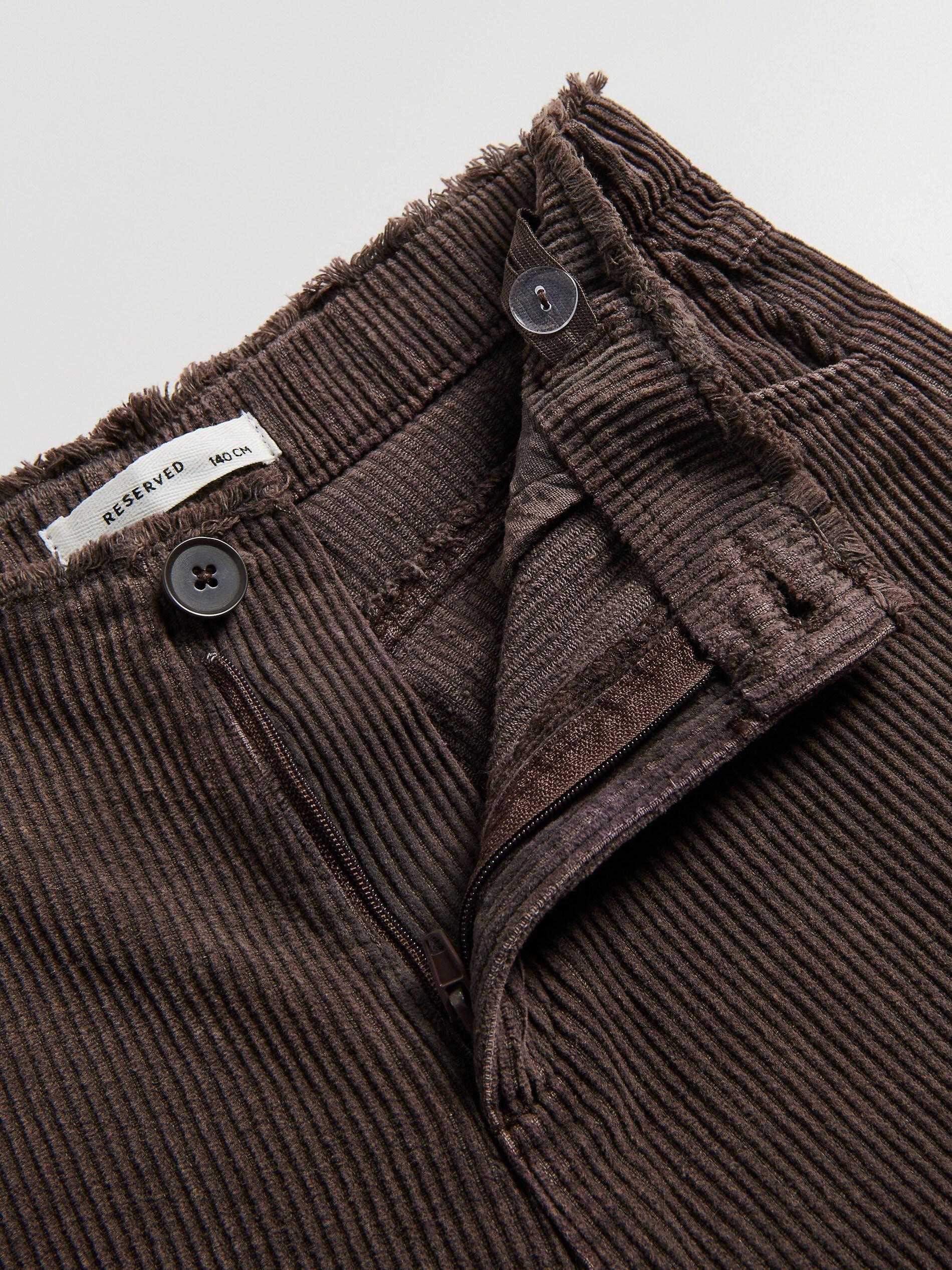 Brown Corduroy Trousers, Kids Girls, Brown, large image number 1