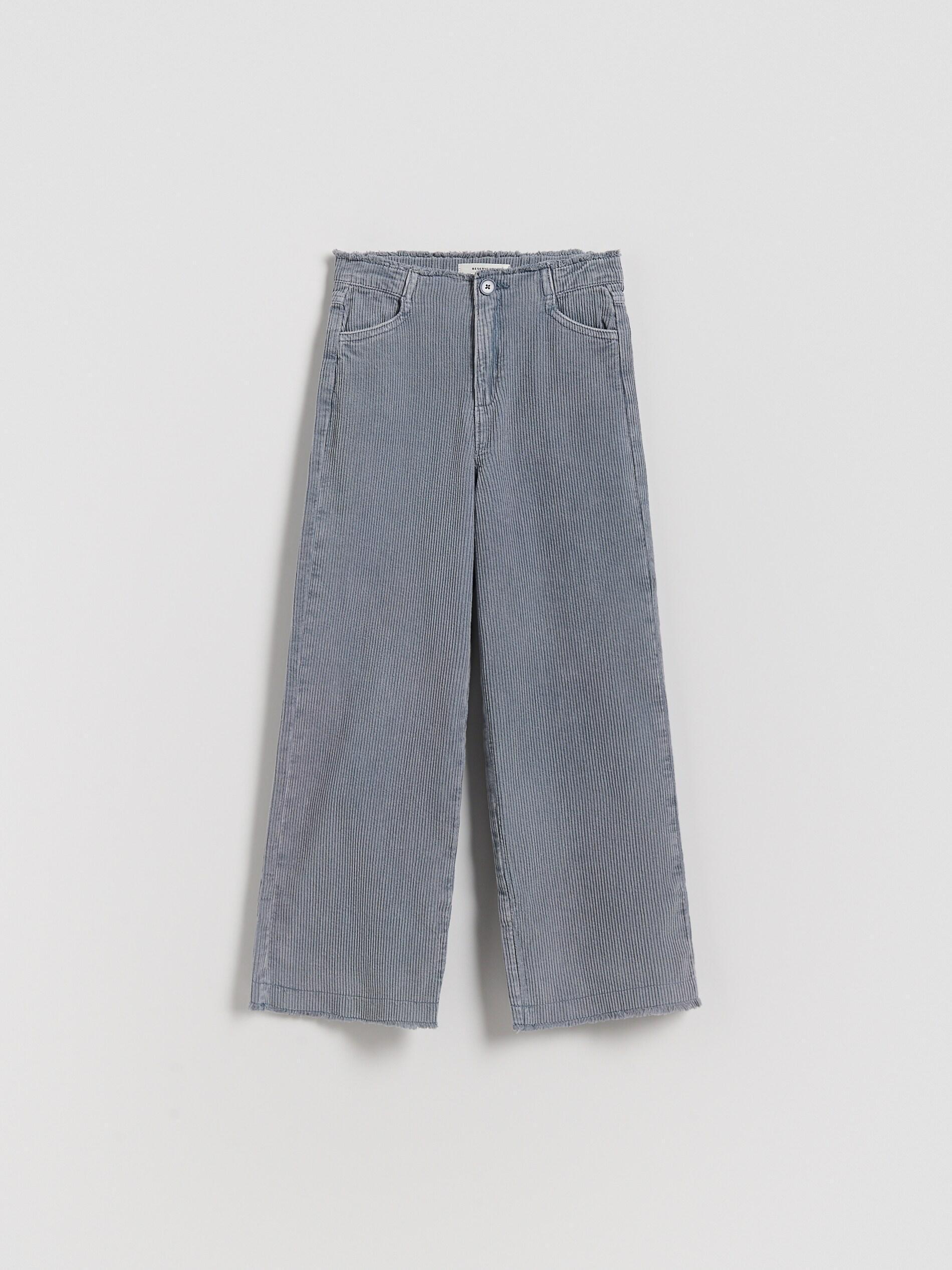 Navy Corduroy Trousers, Kids Girls, Blue, large image number 0