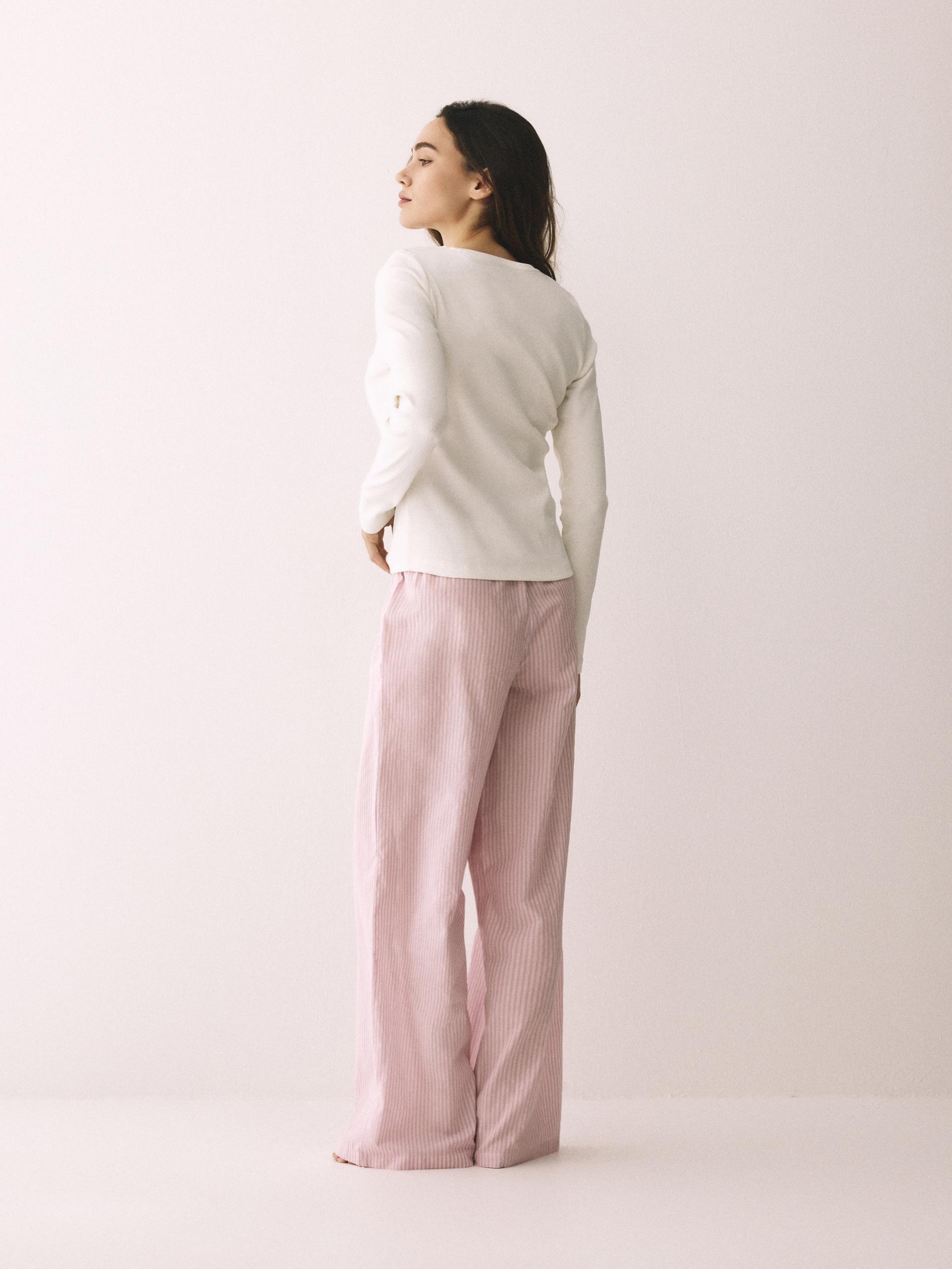 Purple Two Piece Pyjama Set With Embroidery, Purple, medium