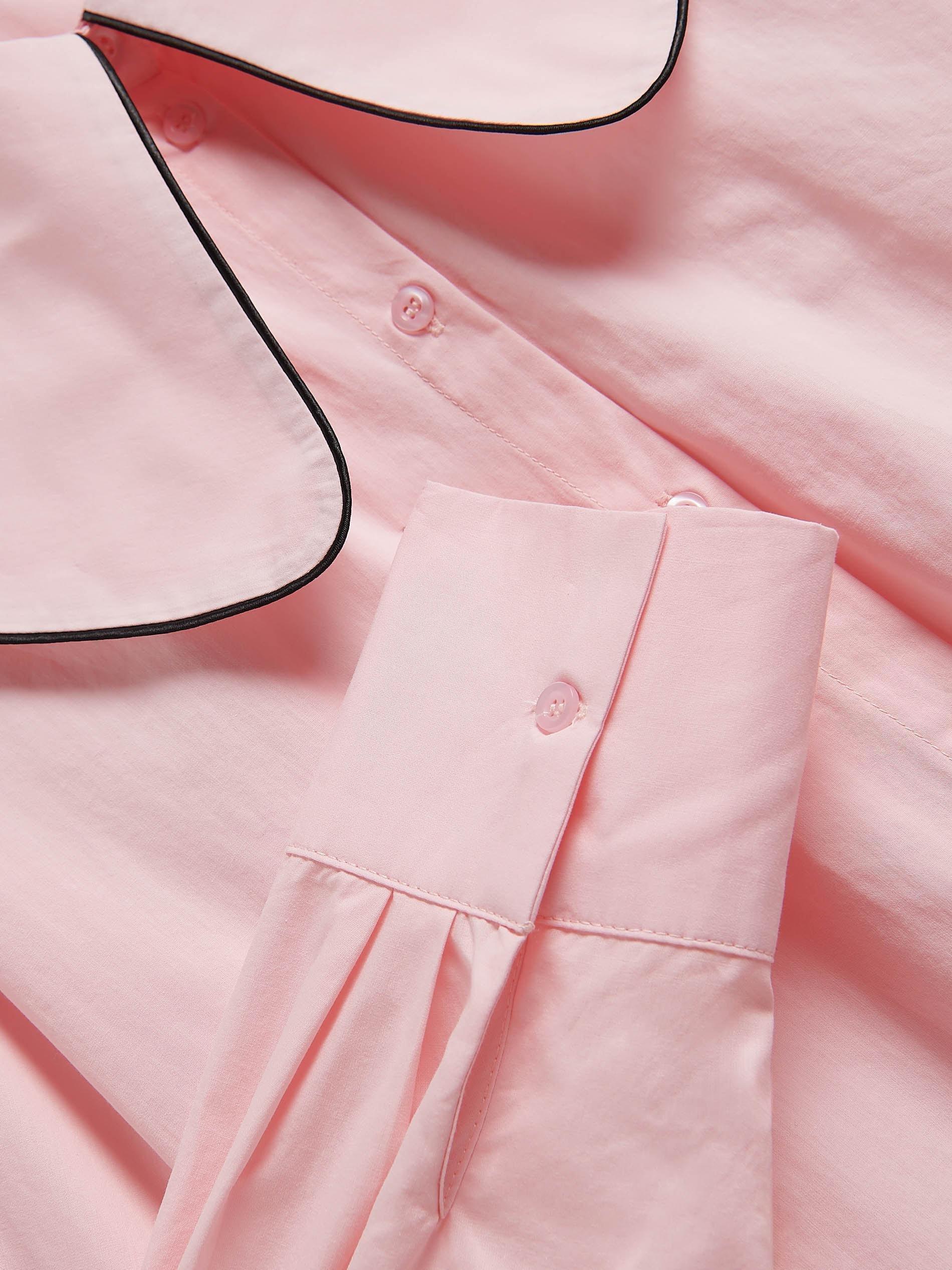 Pink Shirt With A Wide Collar, , large image number 5