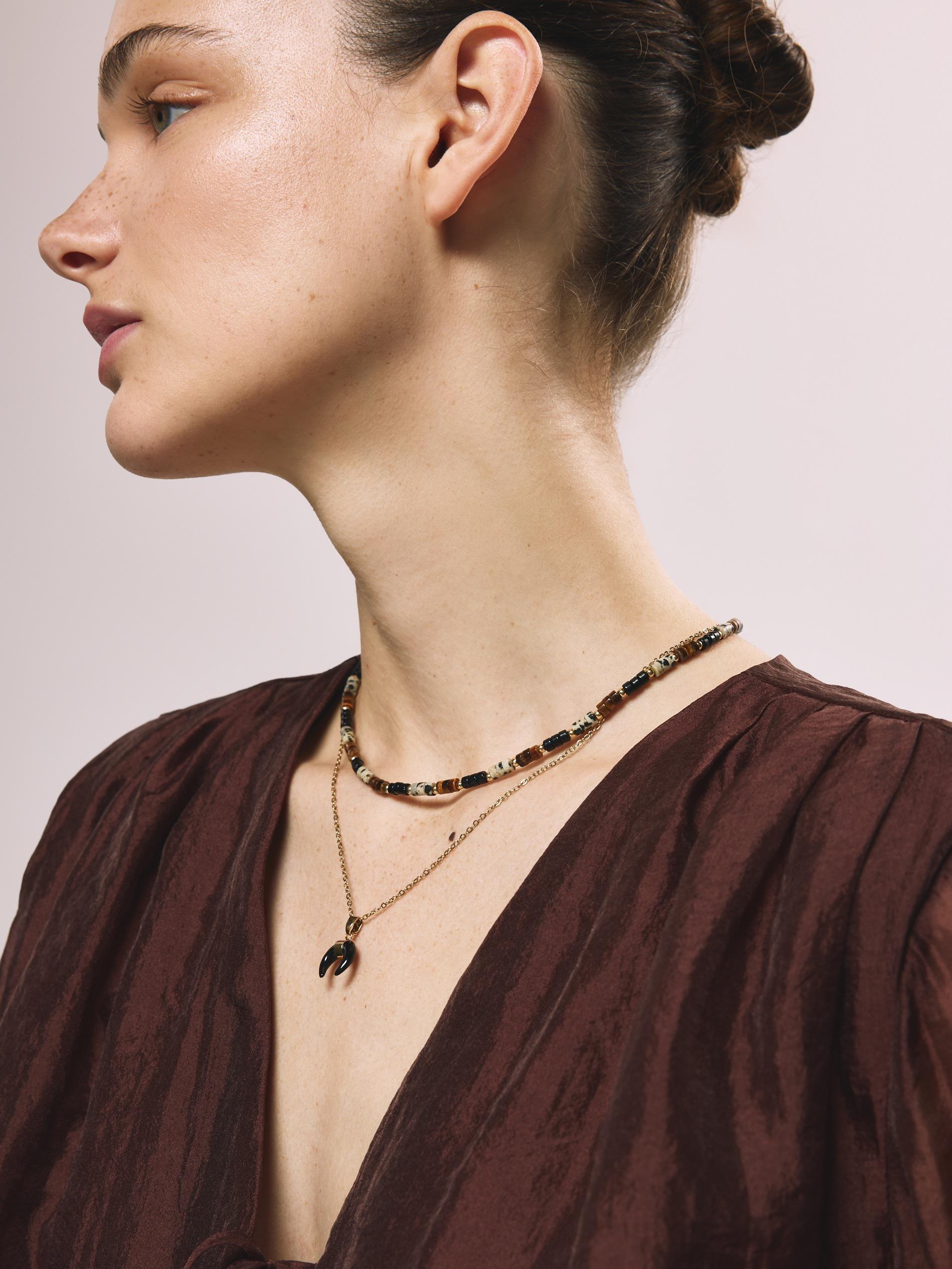 Multicolour Beaded Necklace Set, Multicolor, medium