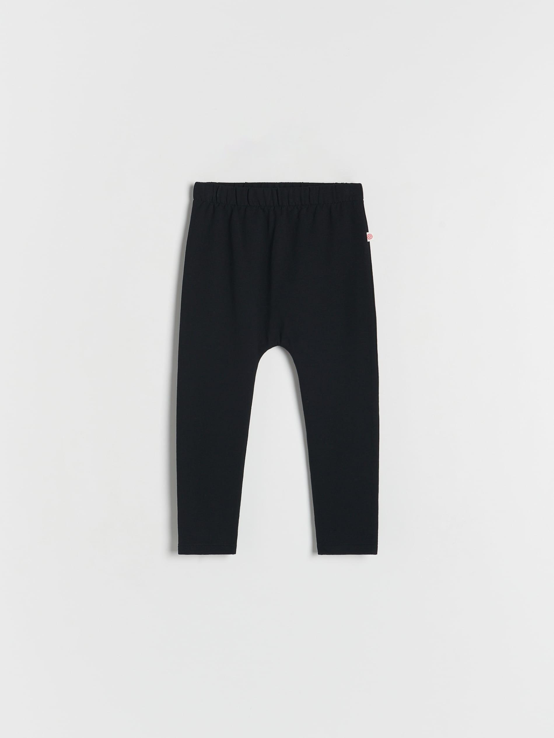 Black Jersey Leggings, Kids Boys, , large image number 1
