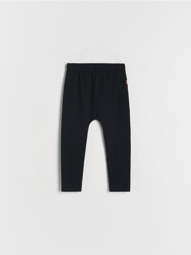 Black Jersey Leggings, Kids Boys, , large image number 3