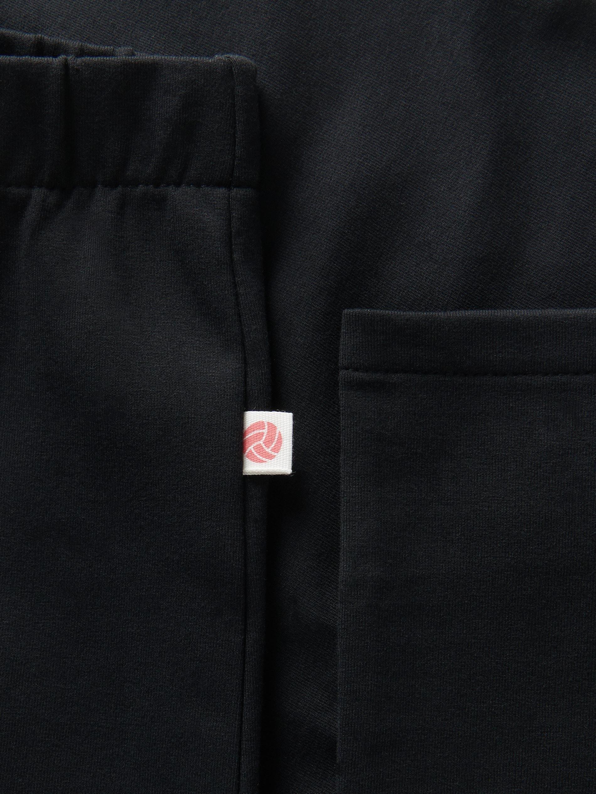 Black Jersey Leggings, Kids Boys, , large image number 5