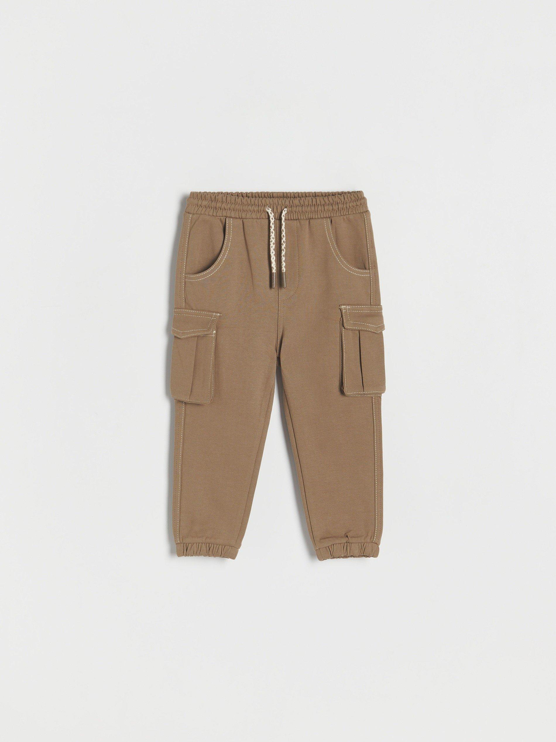 Brown Cargo Tracksuit Bottoms, Kids Boys, , large image number 3