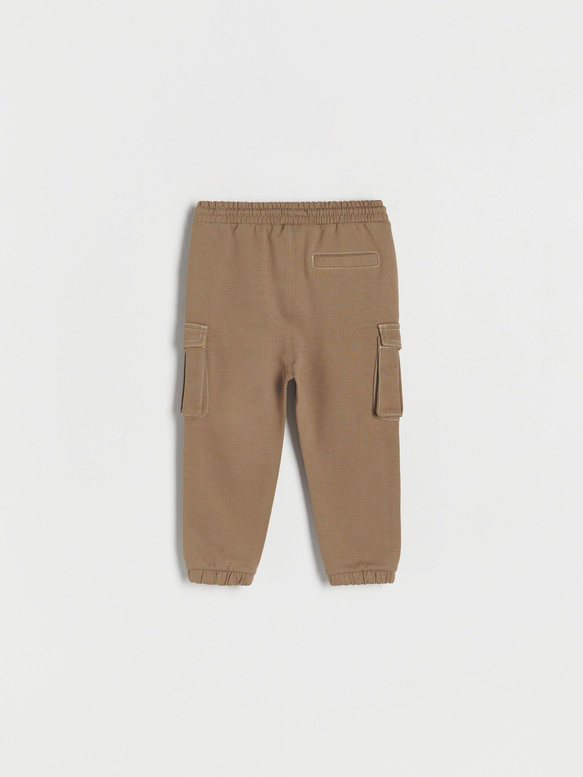 Brown Cargo Tracksuit Bottoms, Kids Boys, , large image number 5