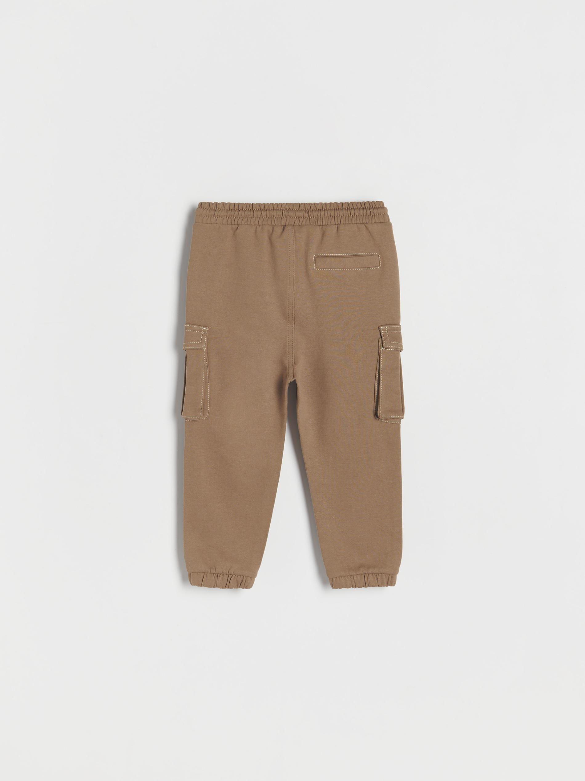 Brown Cargo Tracksuit Bottoms, Kids Boys, , large image number 6
