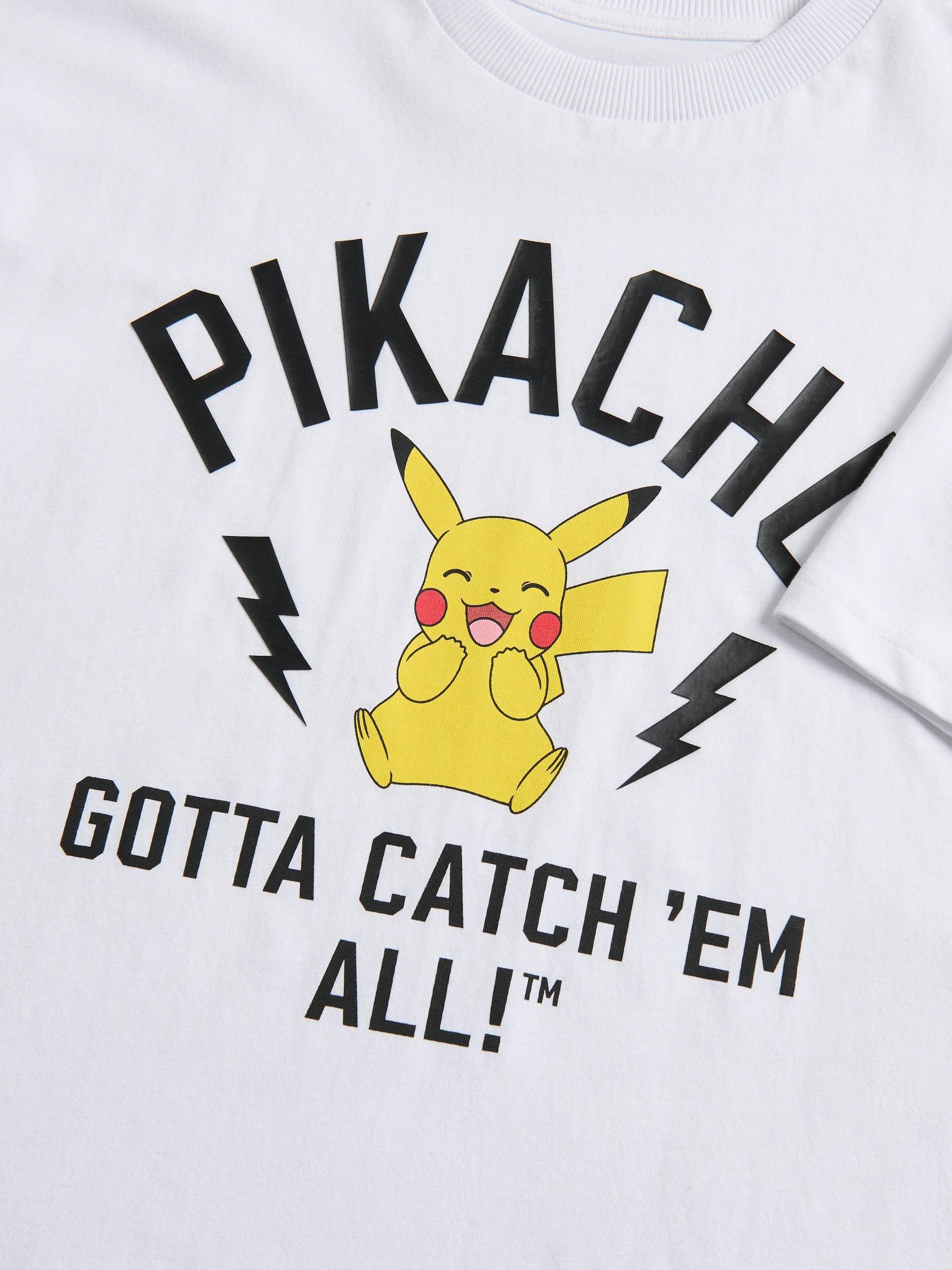 White Pokemon Cotton T-Shirt, , large image number 1