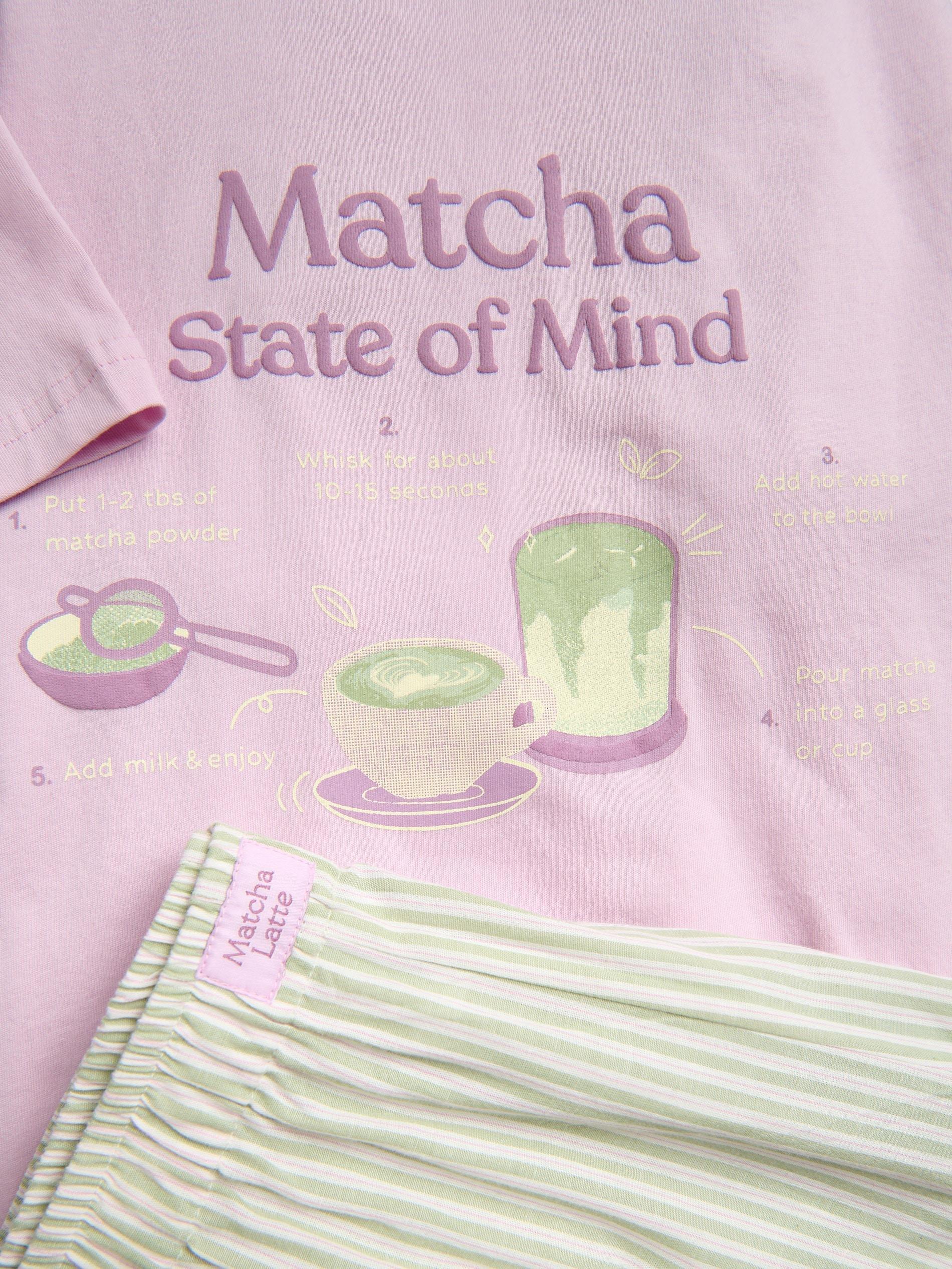 Green Two Piece Cotton Pyjama Set, Green, large image number 4