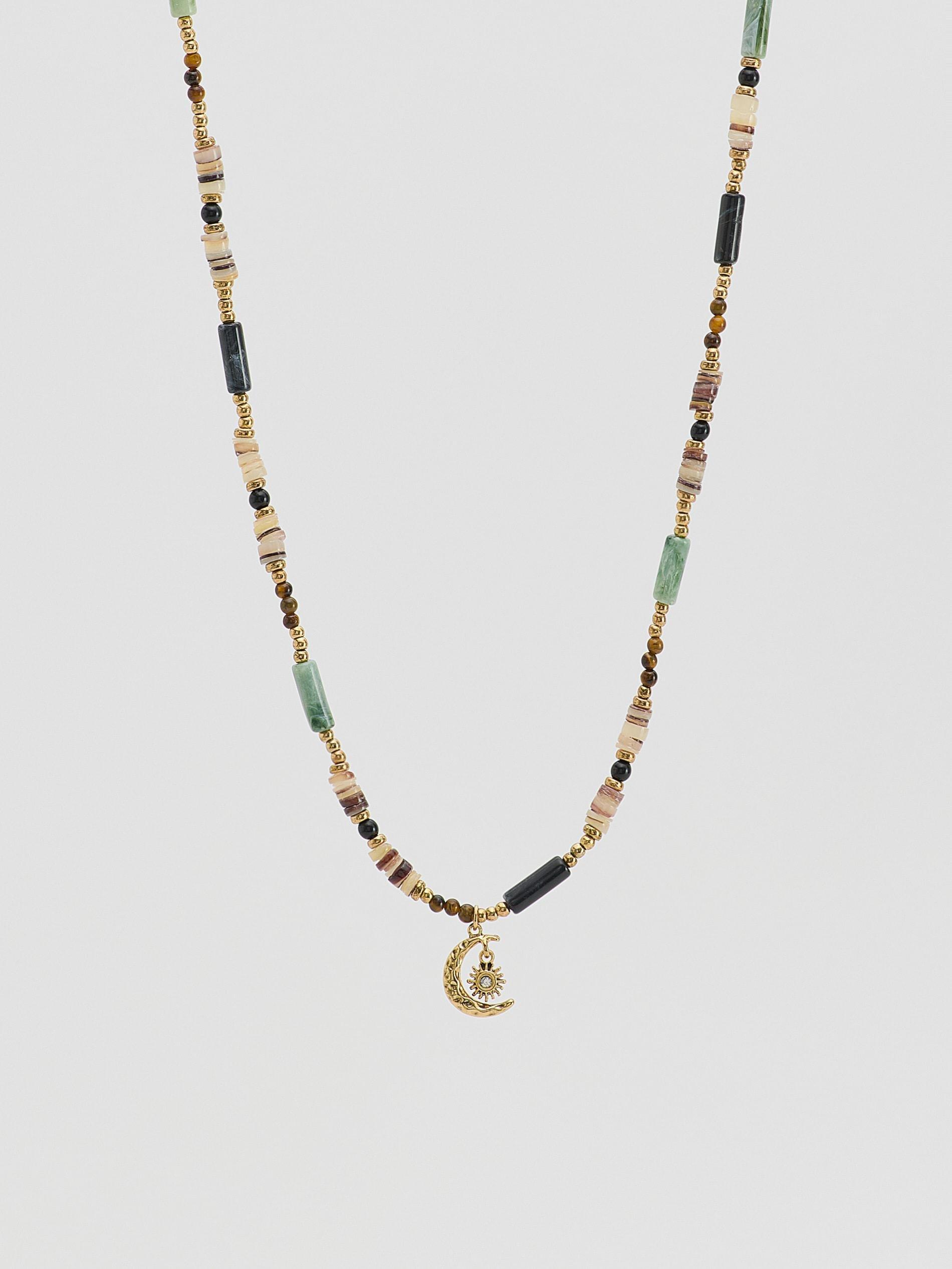 Multicolour Necklace With Pendant, Multicolor, medium