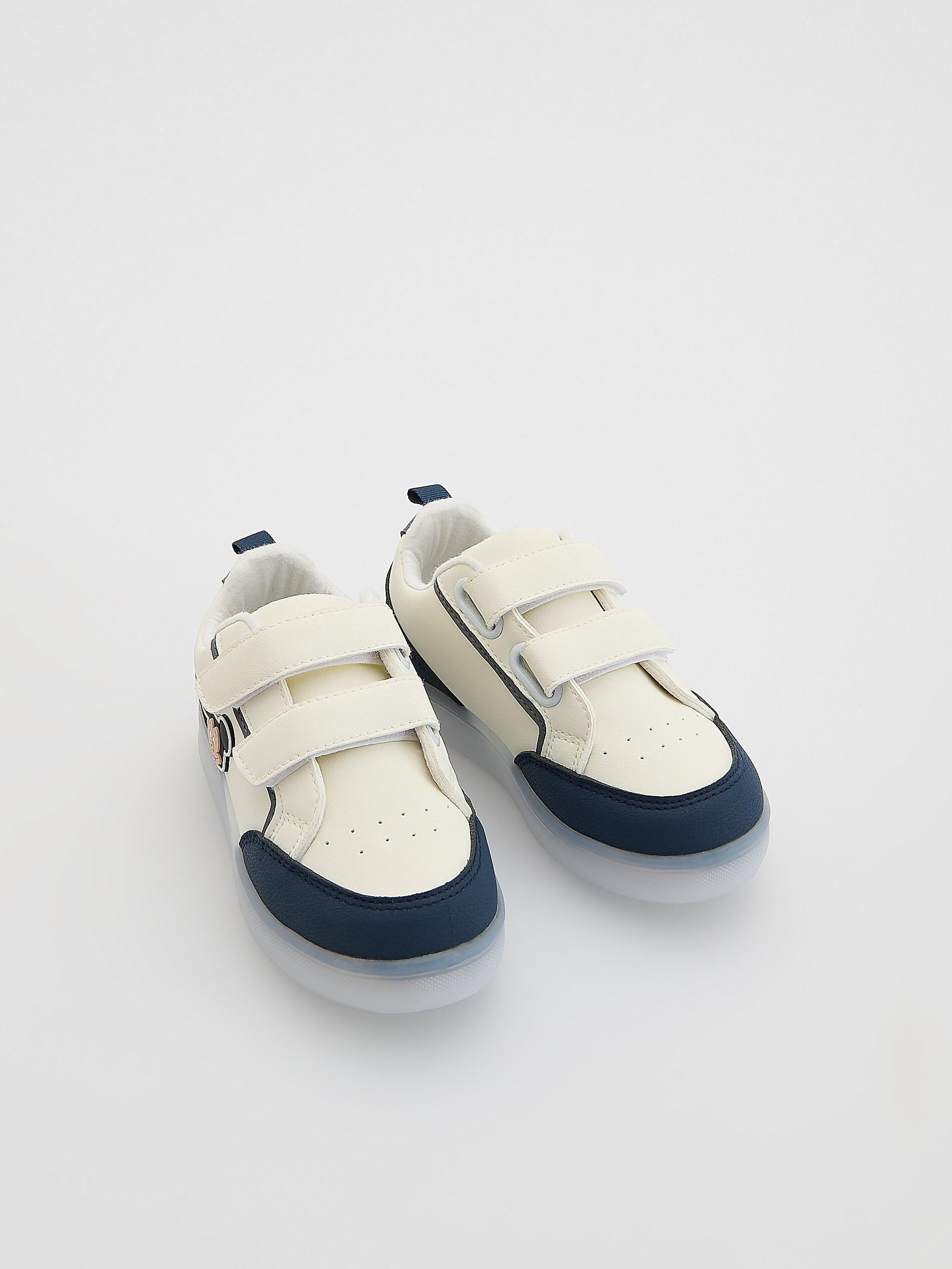 CREAM BOYS` SNEAKERS, Ivory, large image number 2