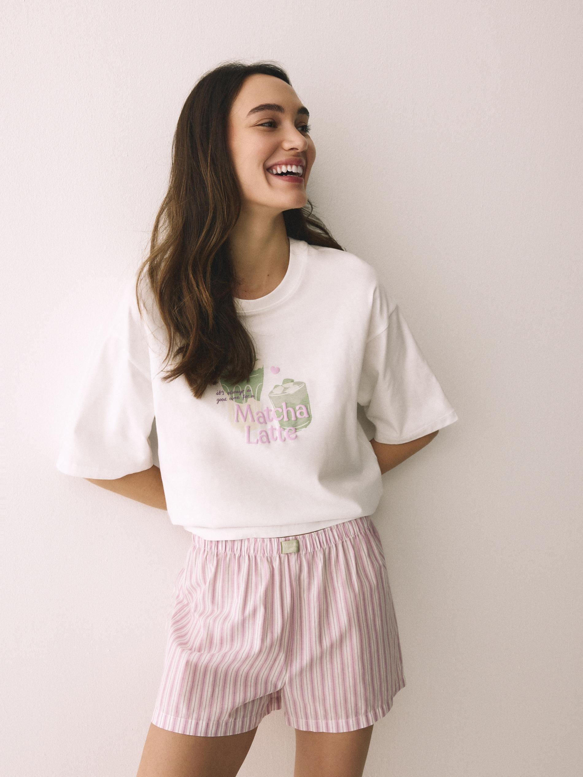 Purple Two Piece Printed Pyjama Set, Purple, medium