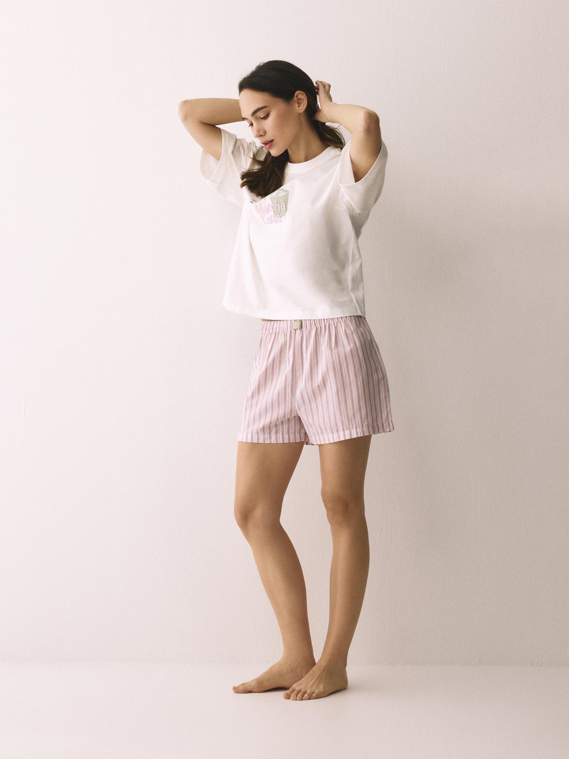 Purple Two Piece Printed Pyjama Set, Purple, large image number 1