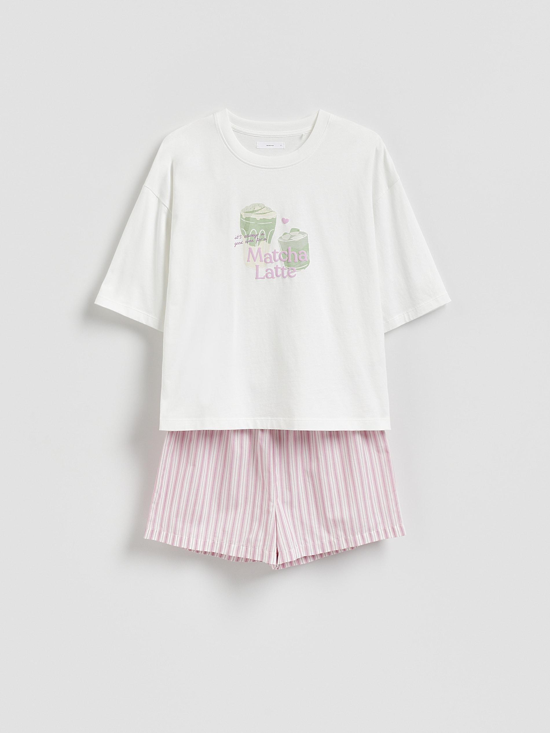 Purple Two Piece Printed Pyjama Set, Purple, large image number 3