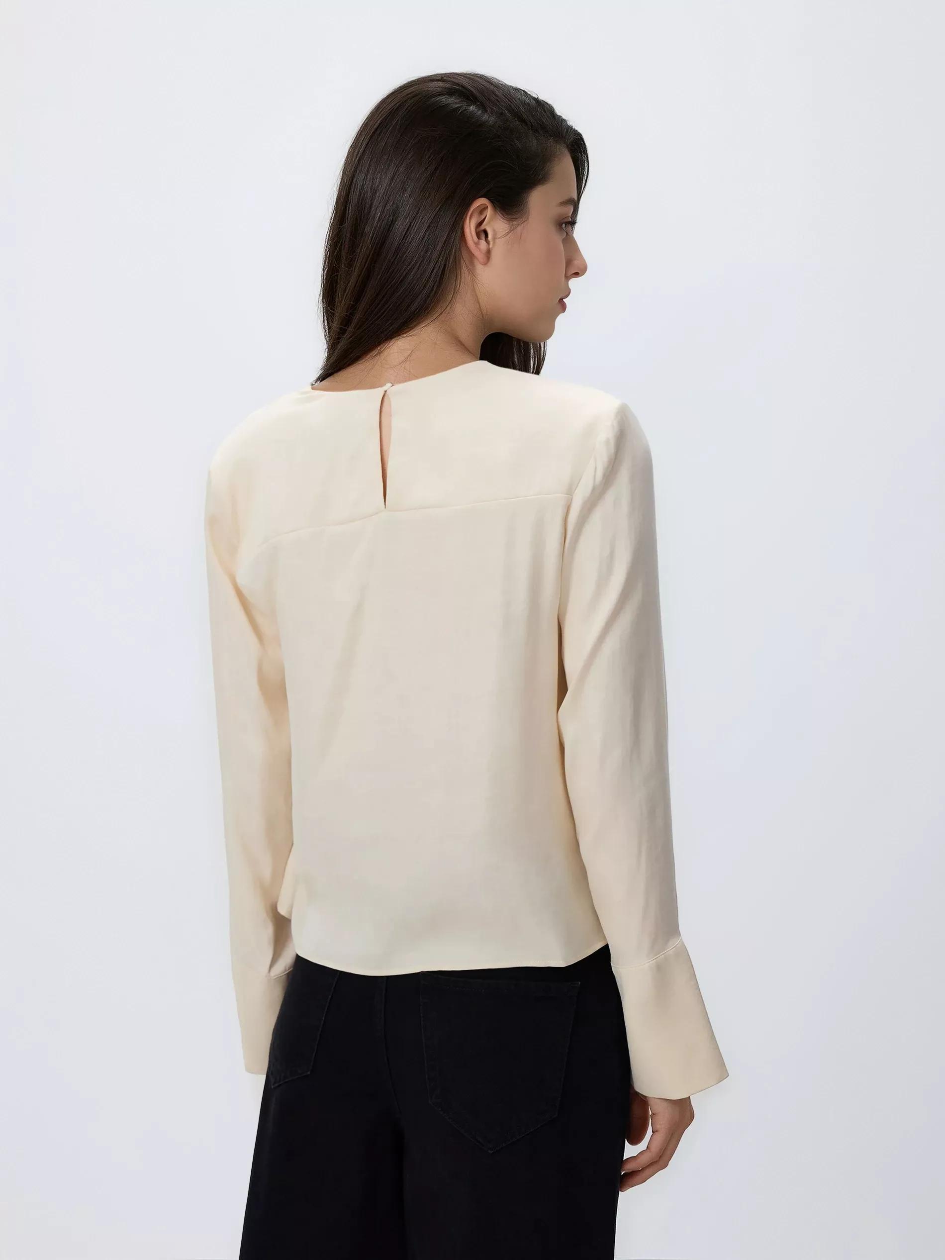 Beige Blouse, Ivory, large image number 1