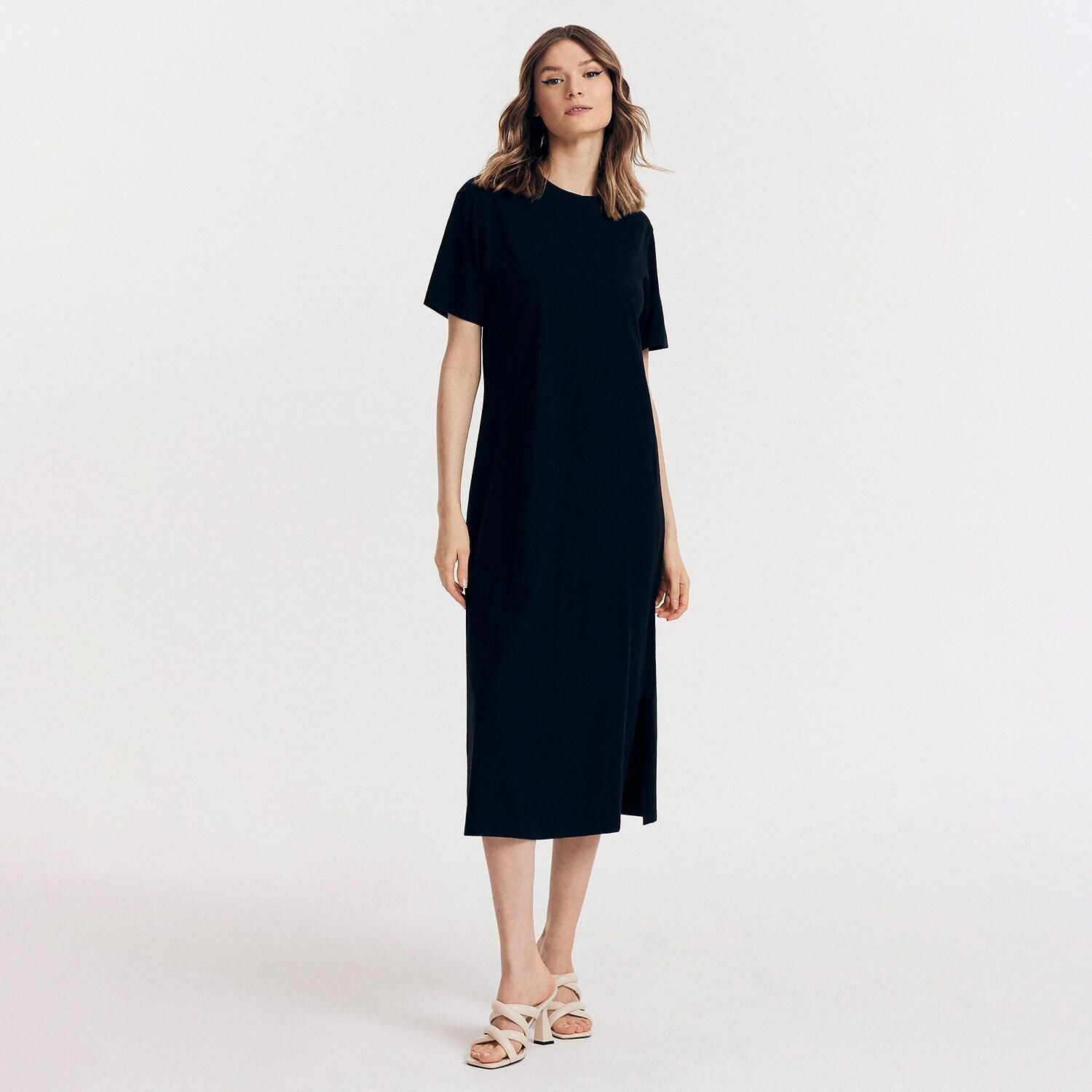 Black Cotton Dress, , large image number 2