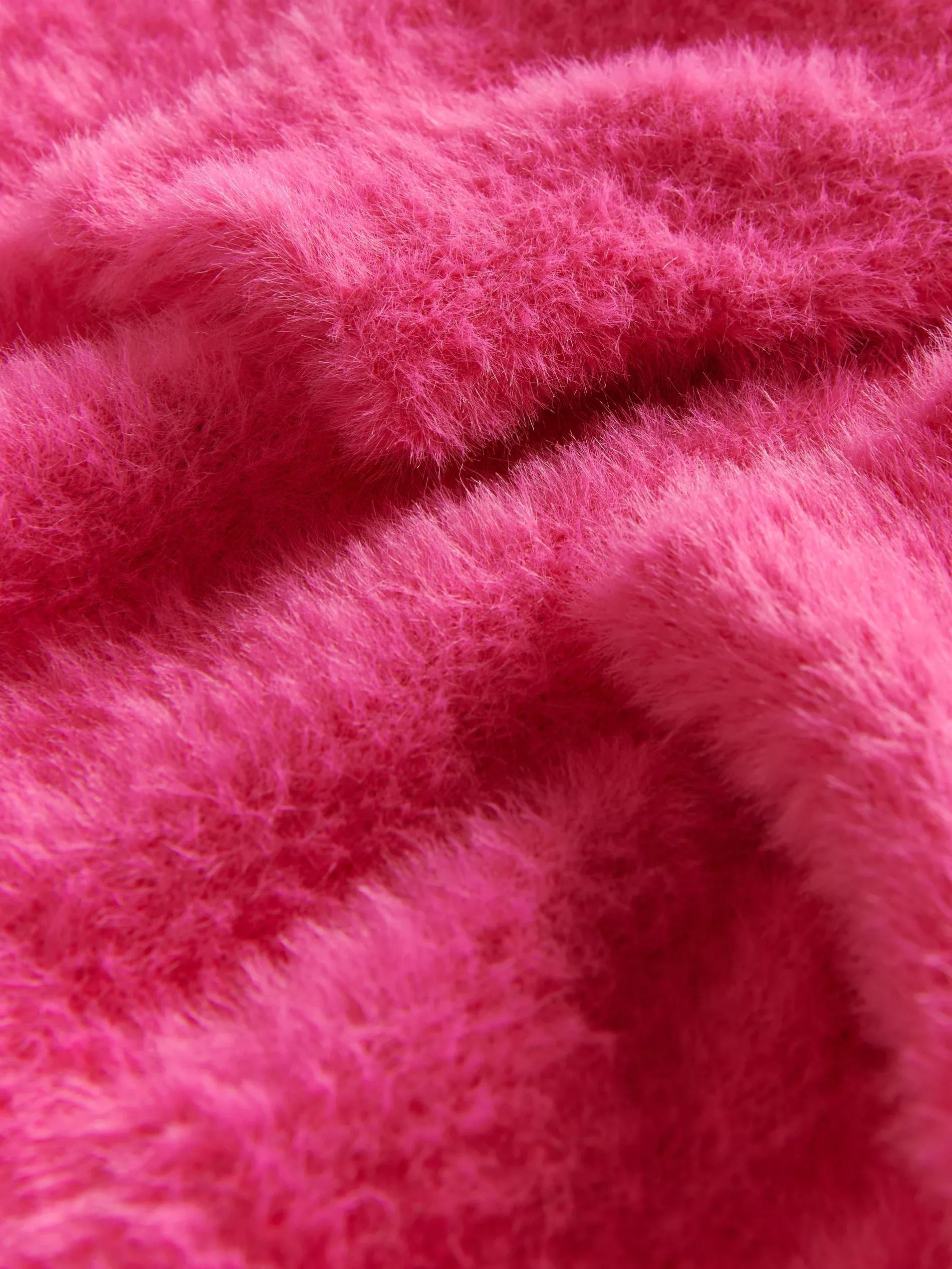 Pink Round Neck Sweater, Kids Girls, , large image number 2