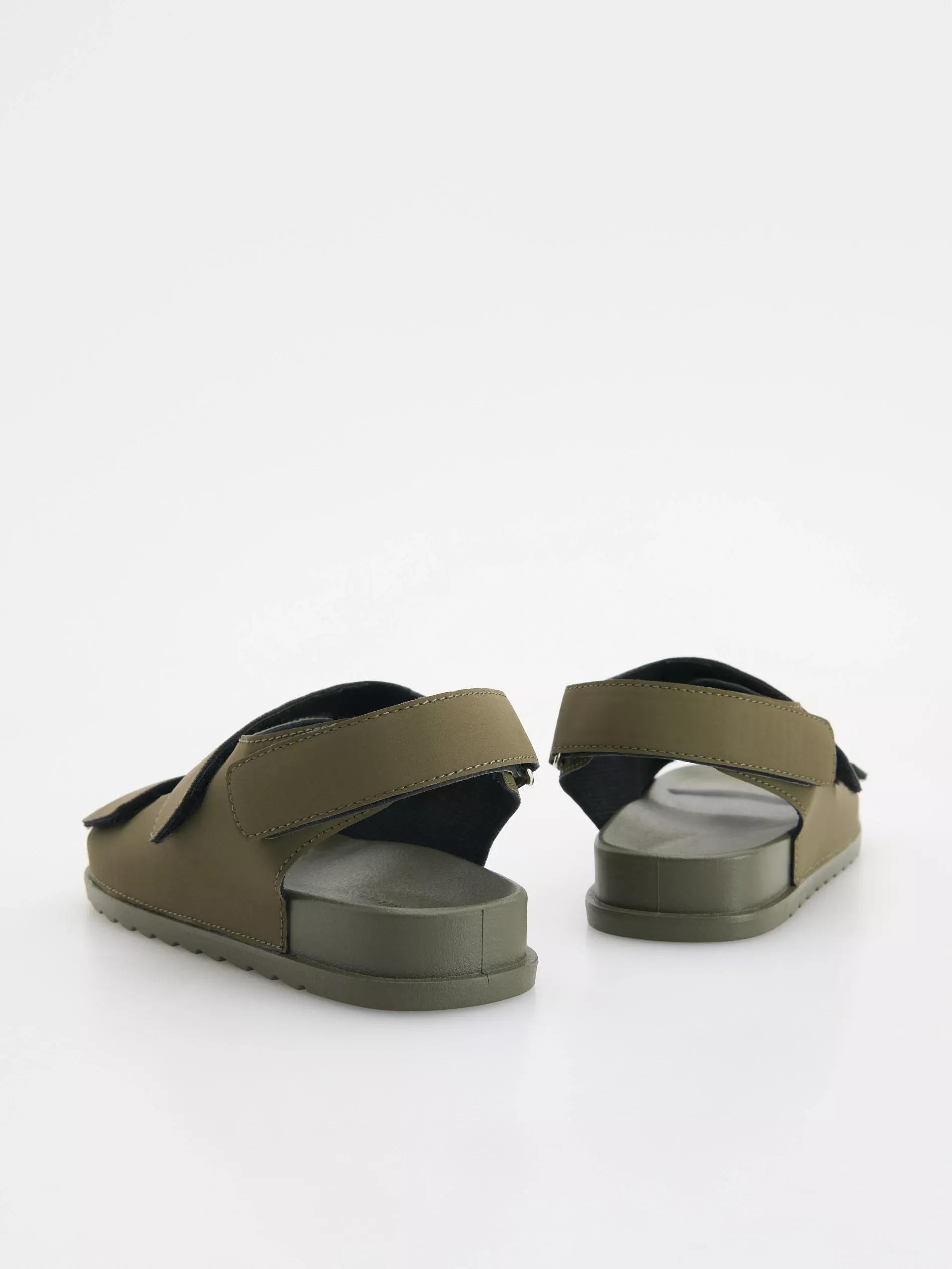 Green Sandals With Velcro Fastening, Khaki, large image number 2