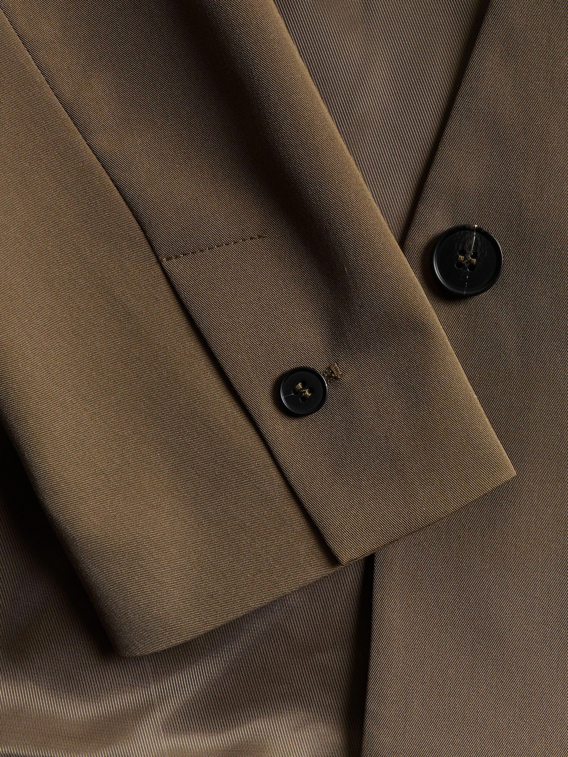 Green Plain Blazer, Khaki, large image number 6