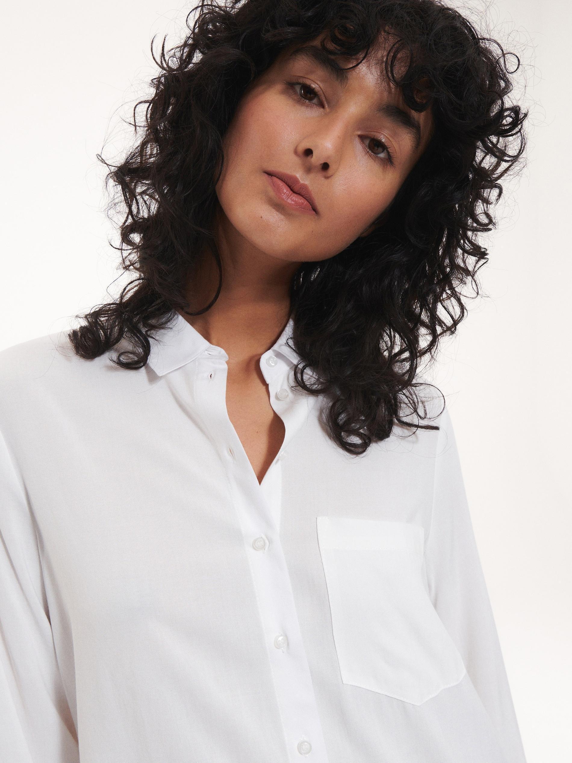 Cream Ecovero Shirt, , large image number 2
