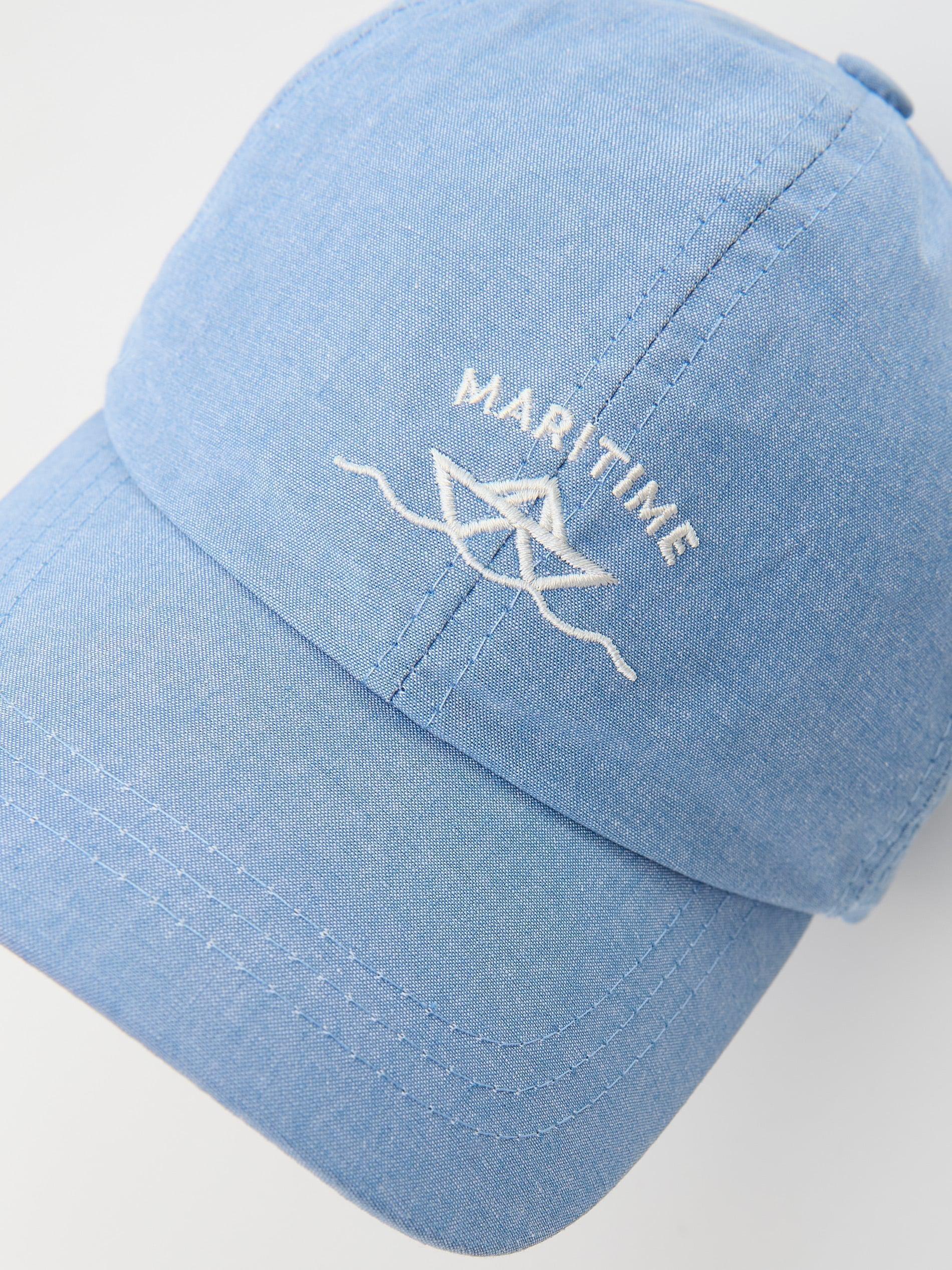 Blue Baseball Cotton Cap, , large image number 3