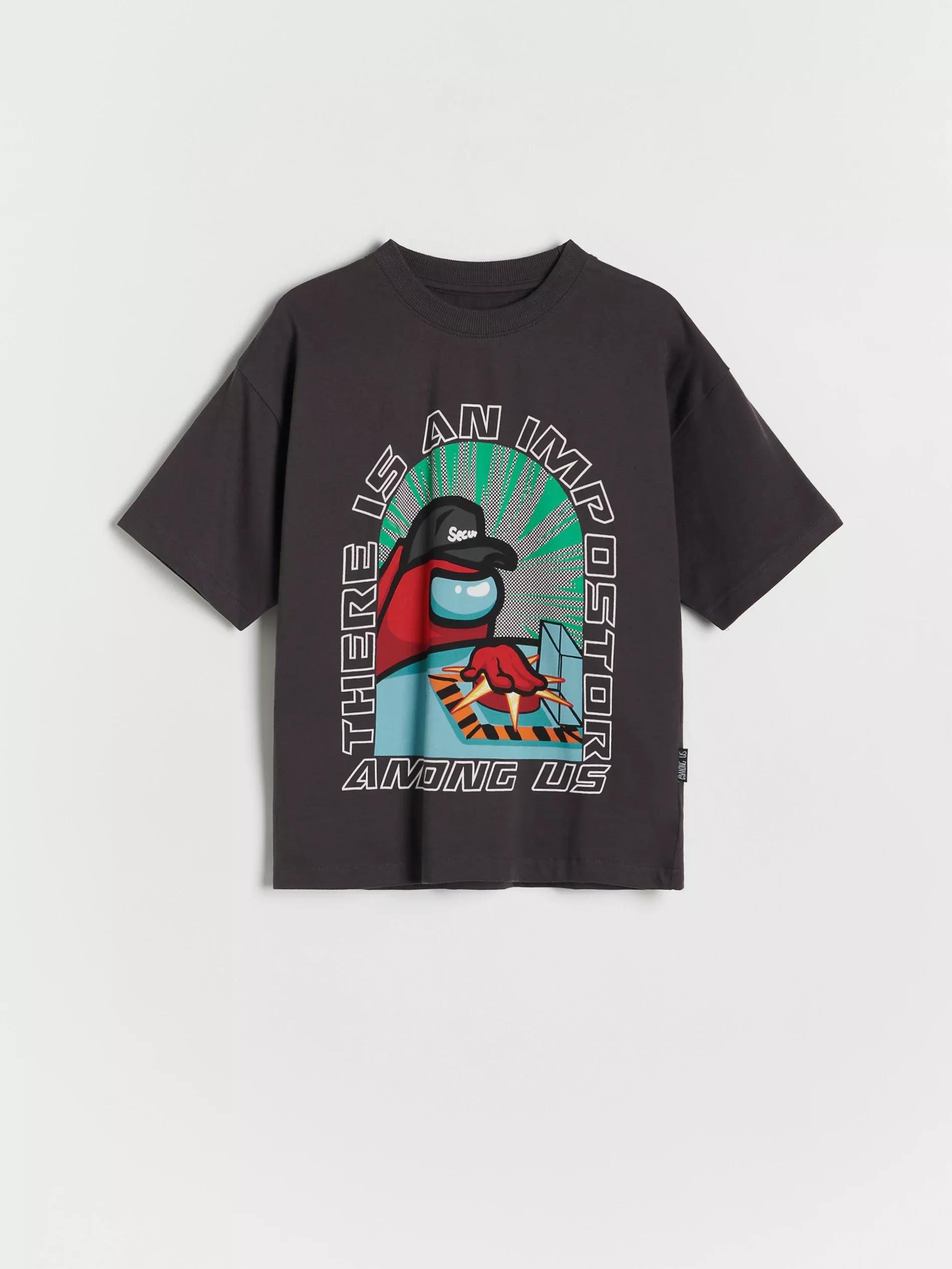 Grey Among Us Oversized T-Shirt, , large image number 1