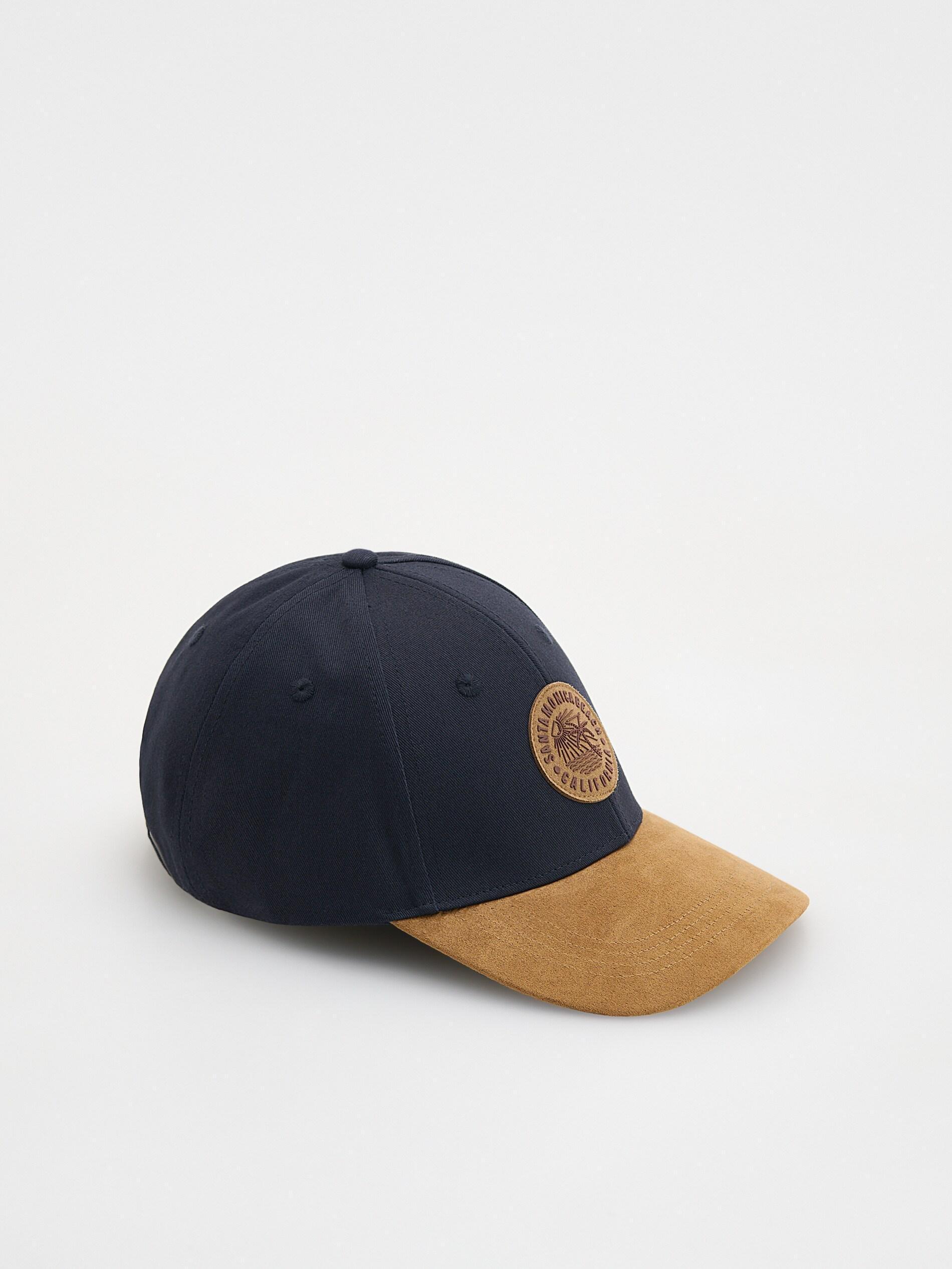 Navy Baseball Cap With Patch, Navy, large image number 0