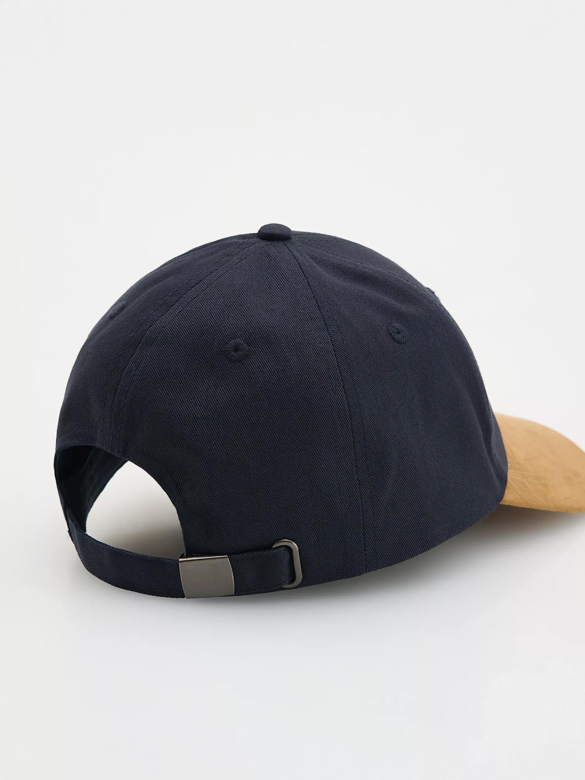 Navy Baseball Cap With Patch, Navy, large image number 1
